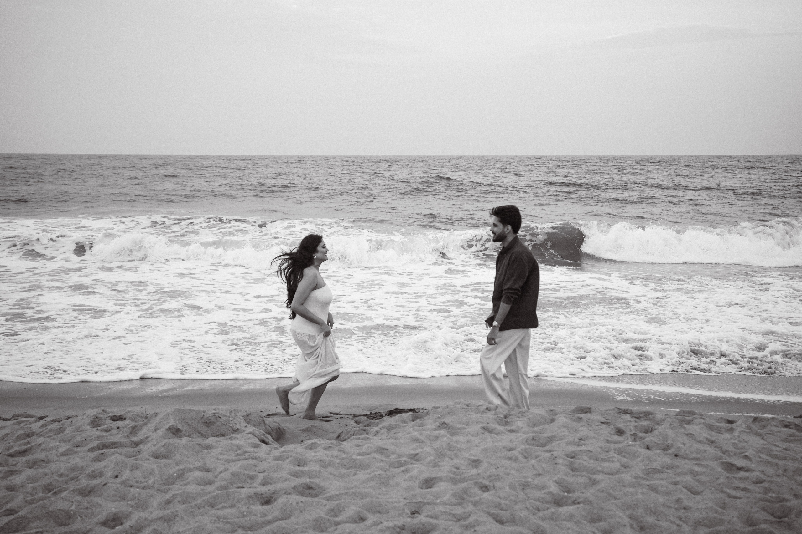Beach engagement. New York + travel photographer