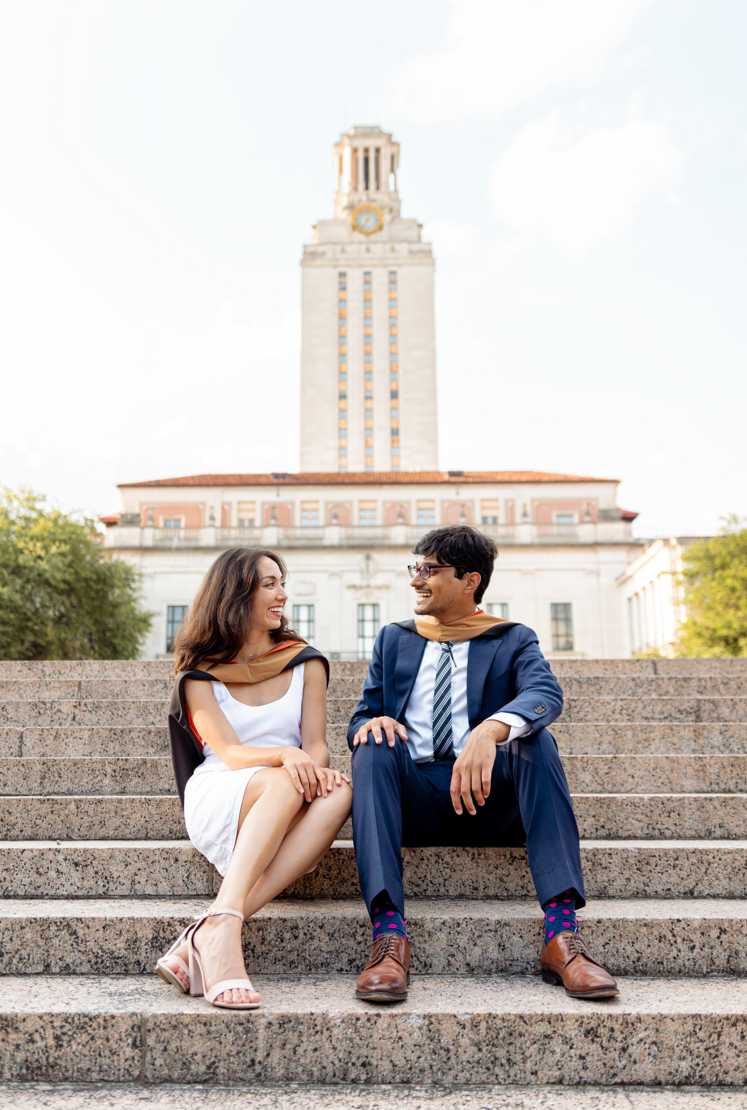 Saskia’s senior photoshoot at the University of Texas Austin