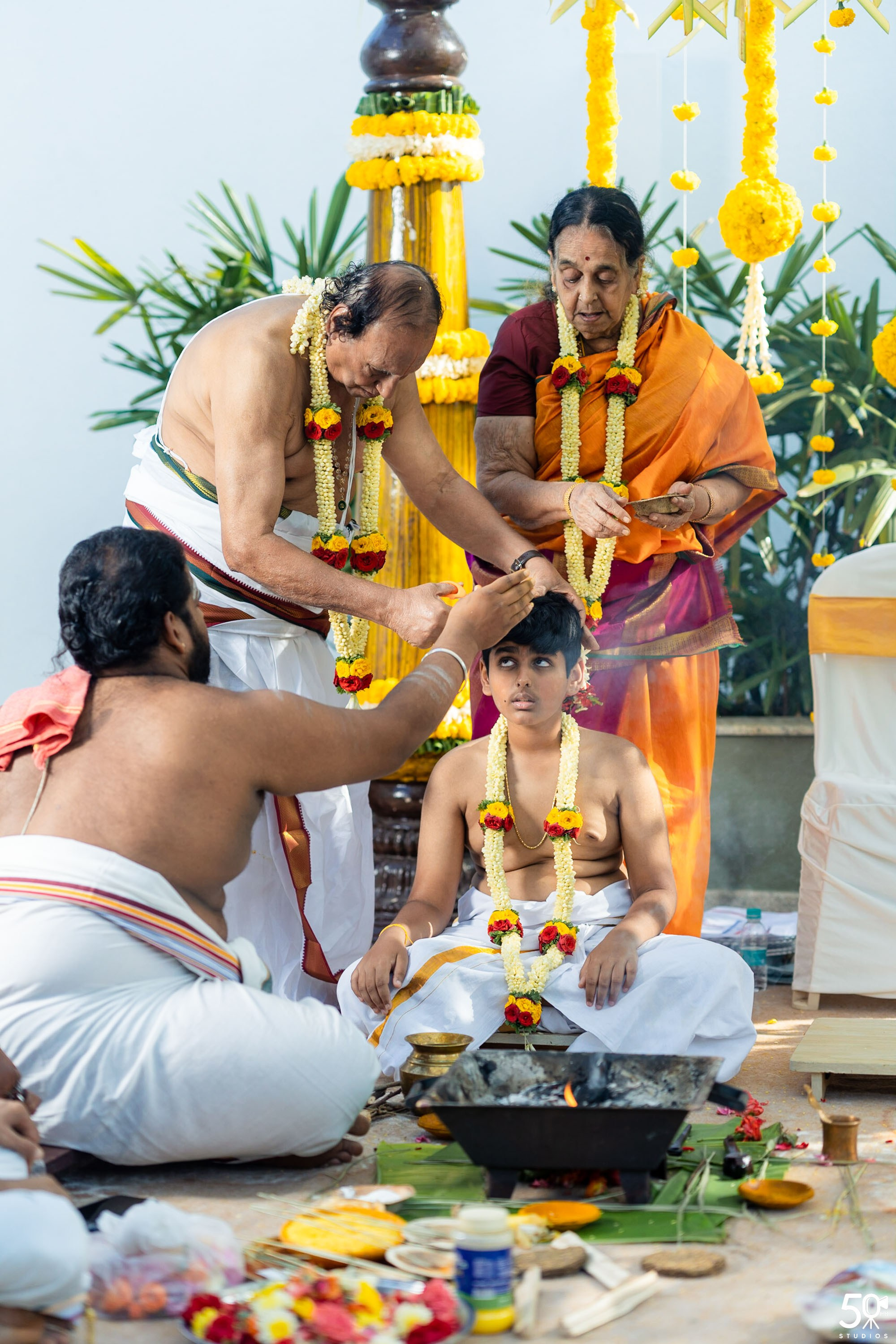 SANJAY AND SAKETH UPANAYANA. 50mm STUDIOS