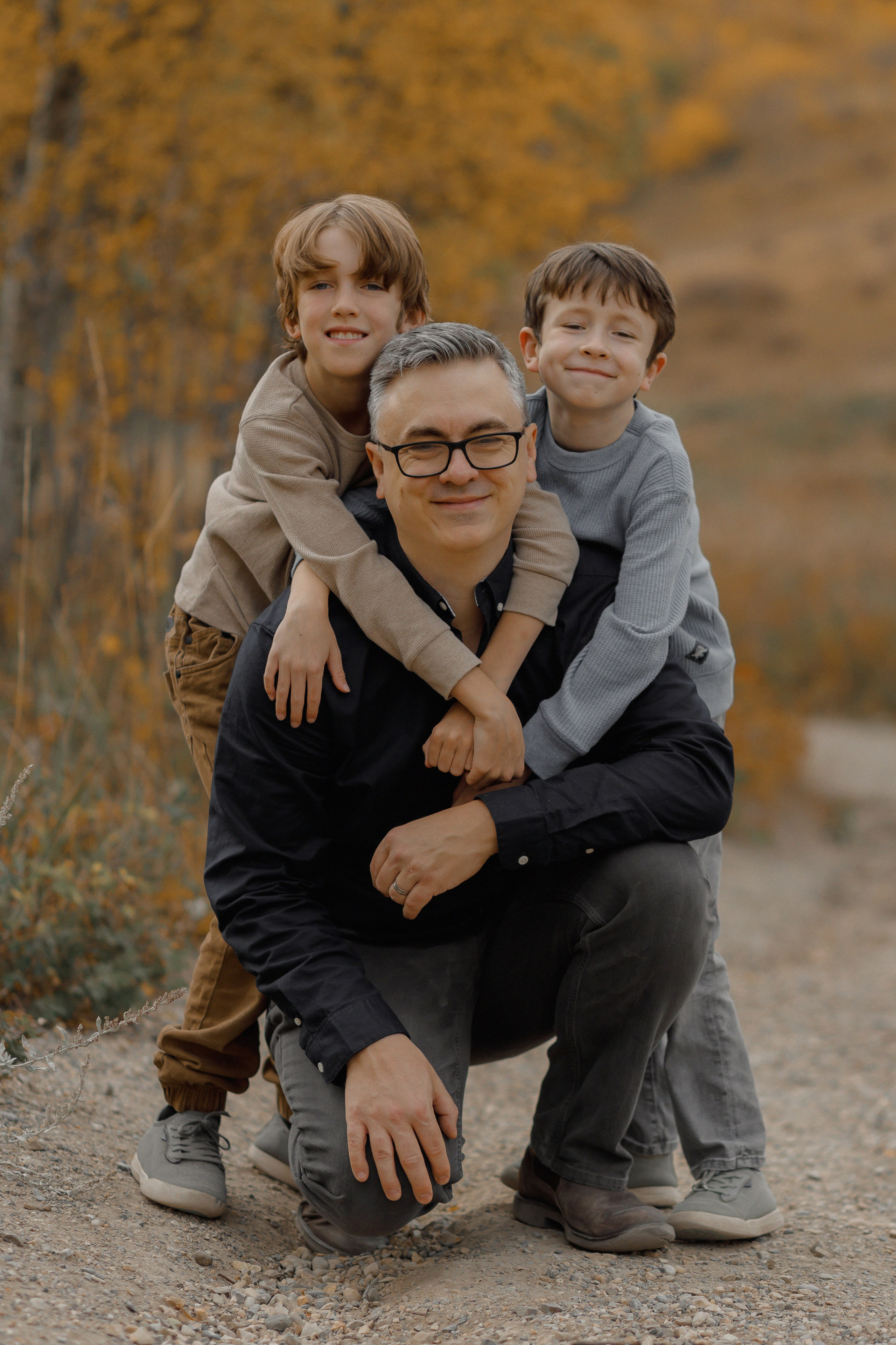 Christa’s family. Home