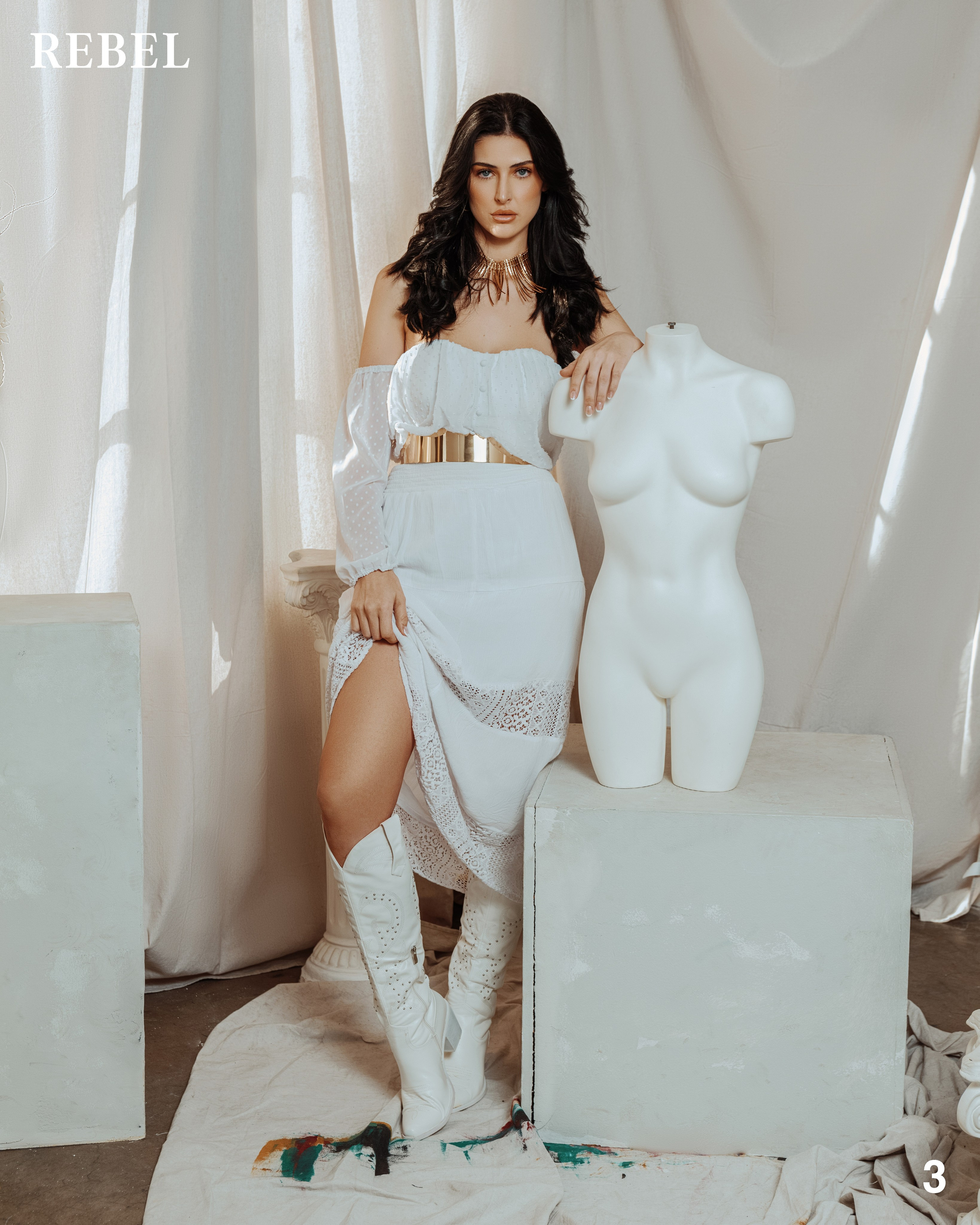 Professional skin retouching for magazine beauty content