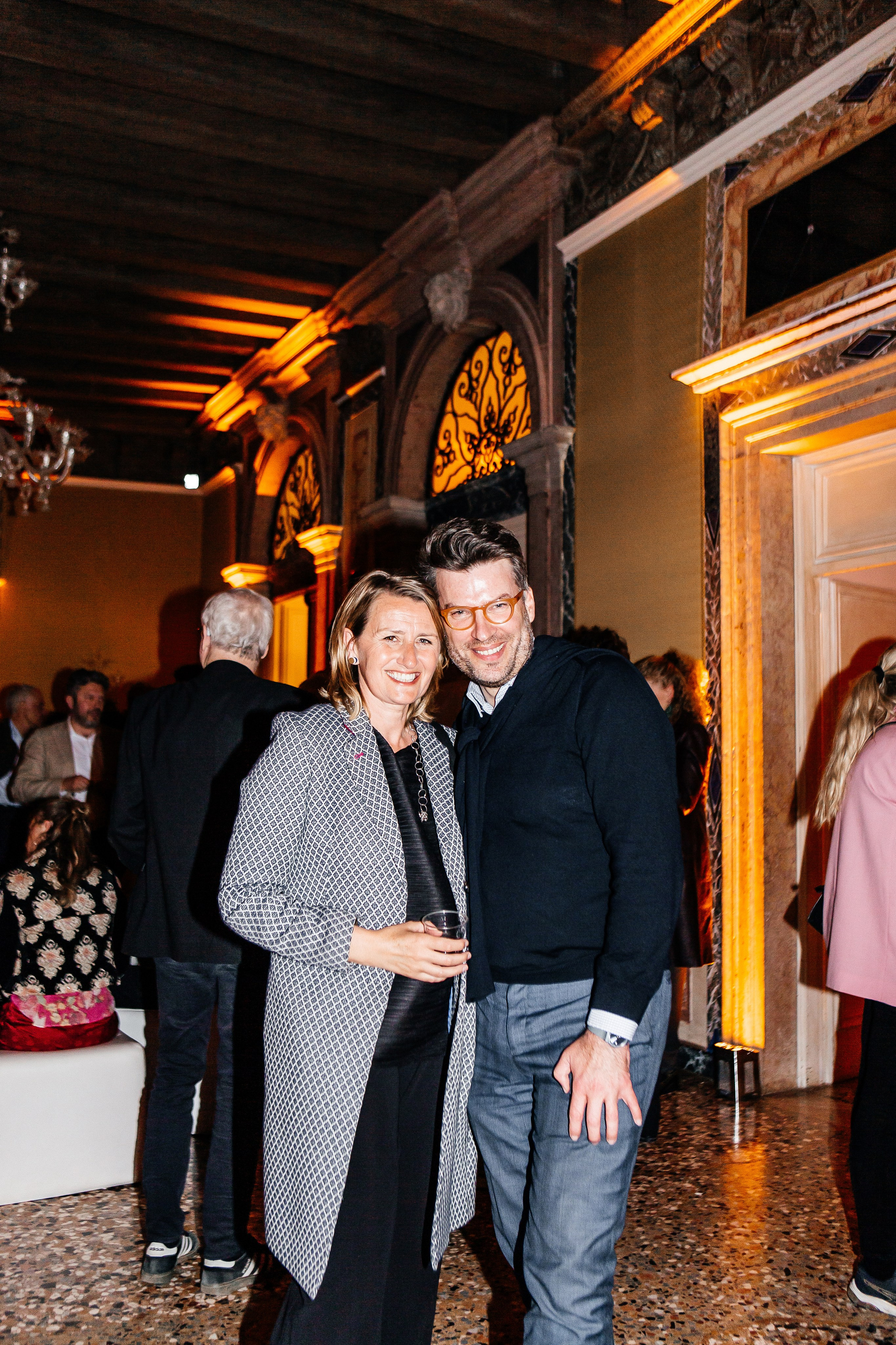 The wonderful party in the ancient palazzo of Venice