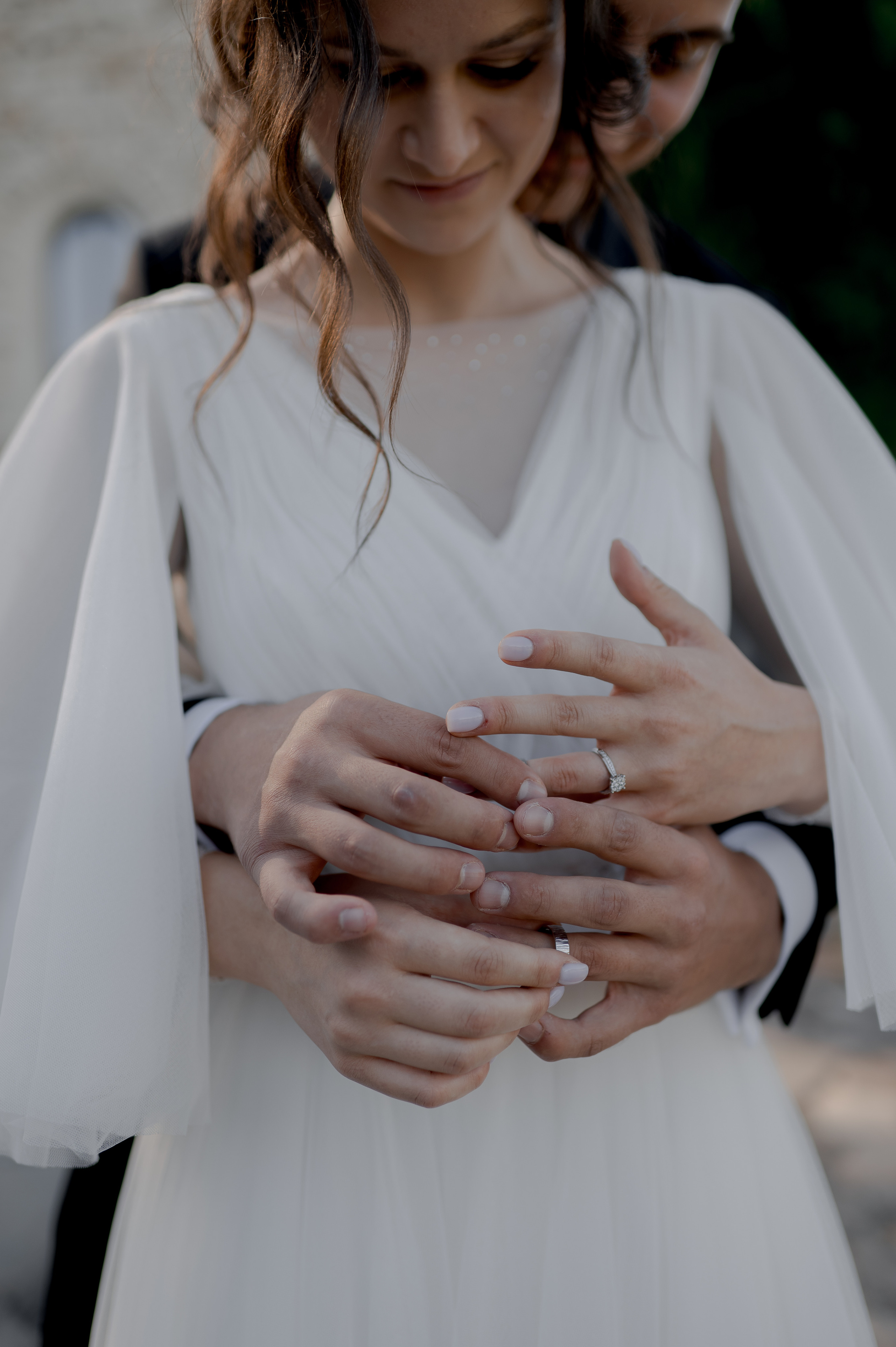 SunGarden Resort wedding of Darius and Denisa in July, featuring Denisa in a beautifully crafted Romana G Urmanczy wedding dress from Cluj and Zahav wedding bands
