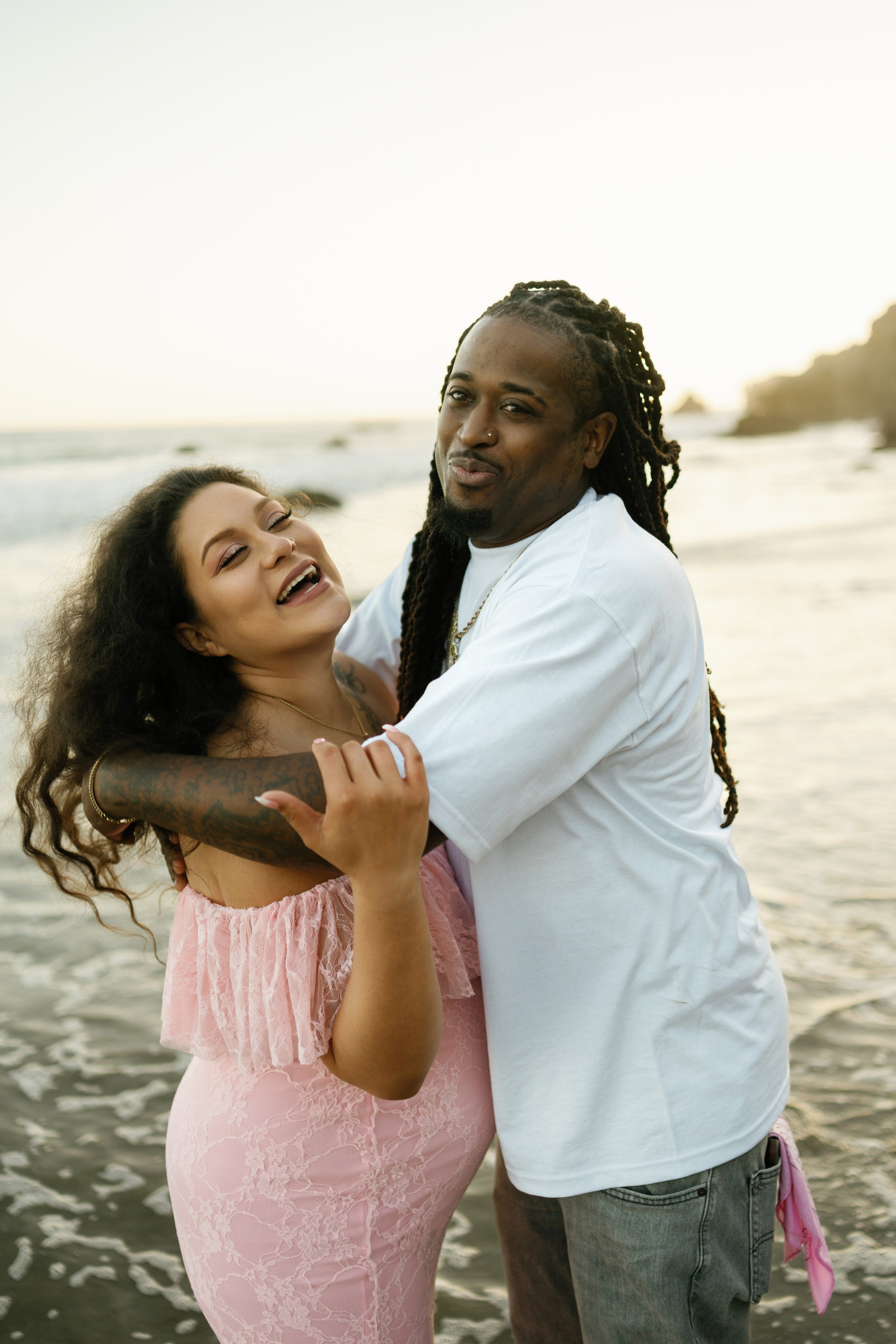El Matador Beach Maternity Session. Wedding Photography & Videography Team in California, Los Angeles, San Francisco, San Diego and Travel
