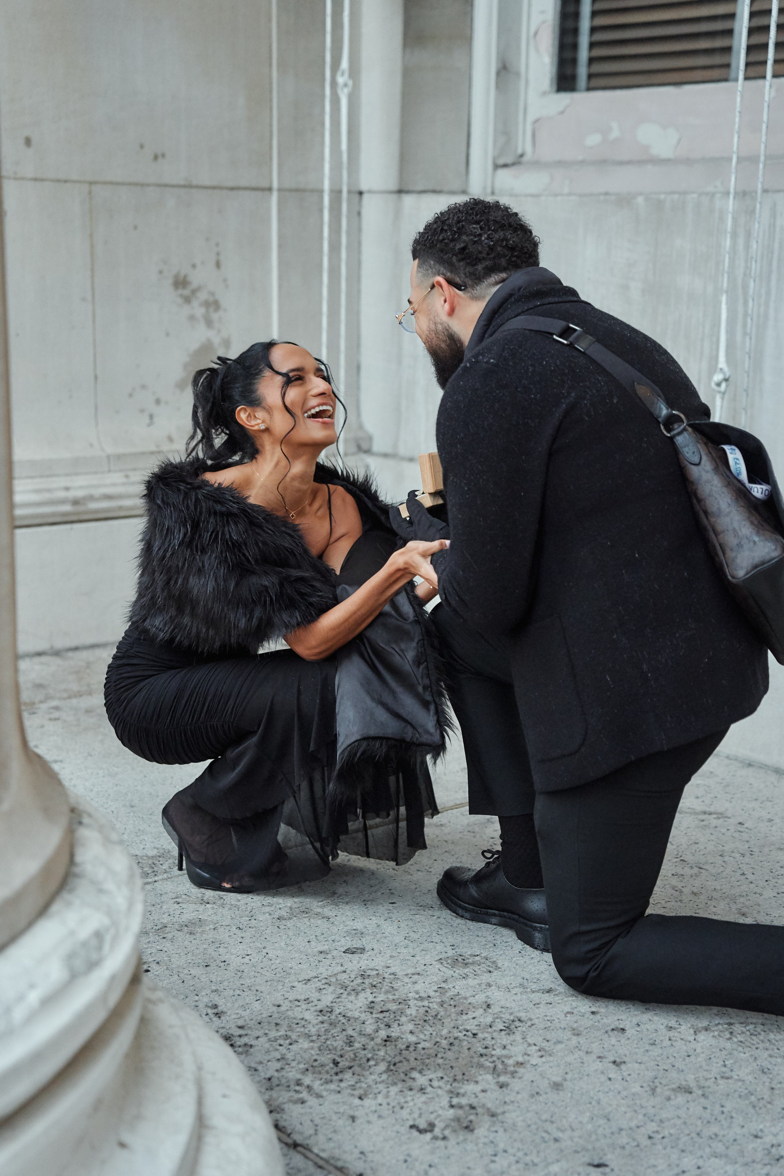 Surprise Proposal in New York. Professional Wedding and event photographer USA New York