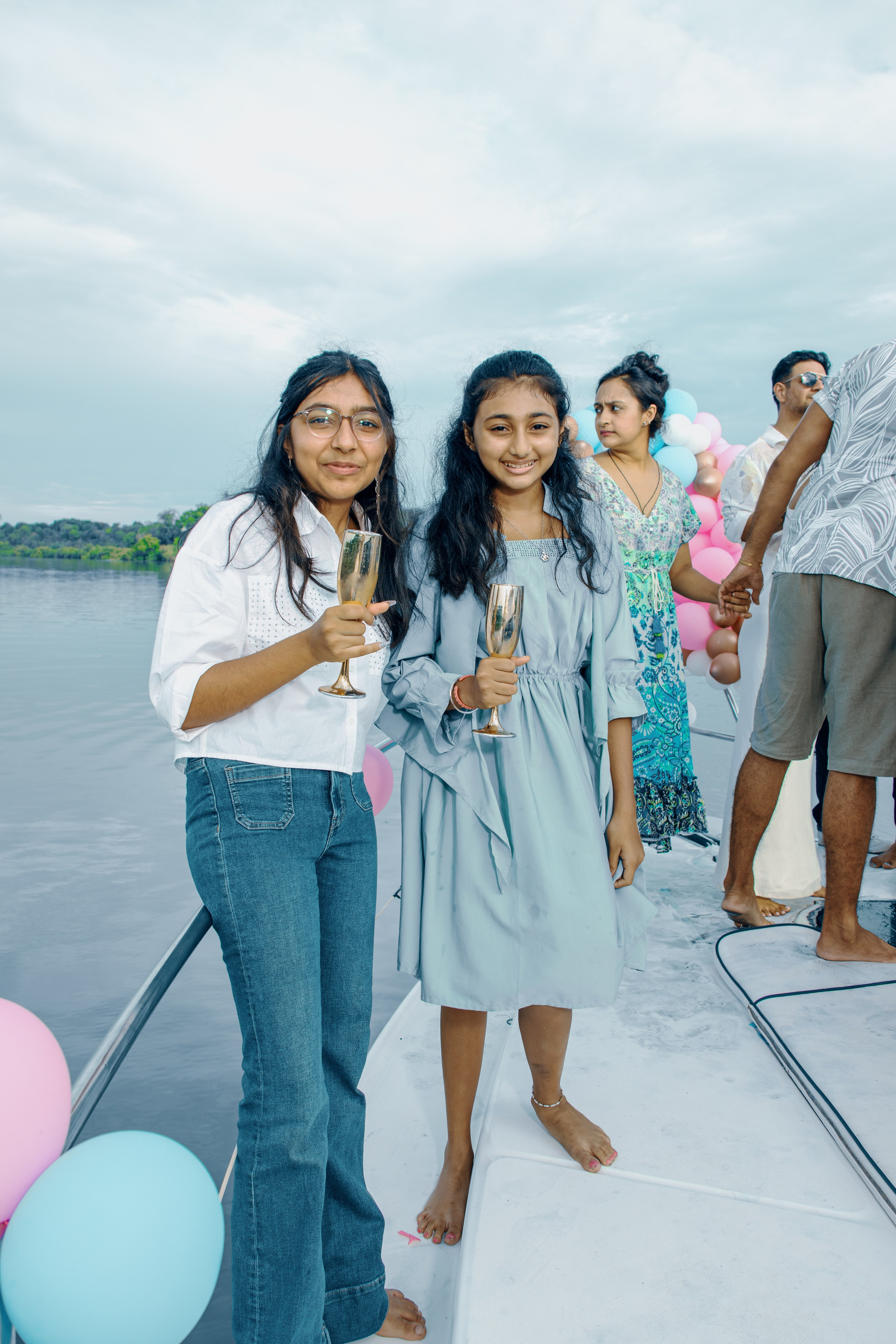 Gender Reveal Yacht Shoot. A creative consultant based in Mombasa, Kenya