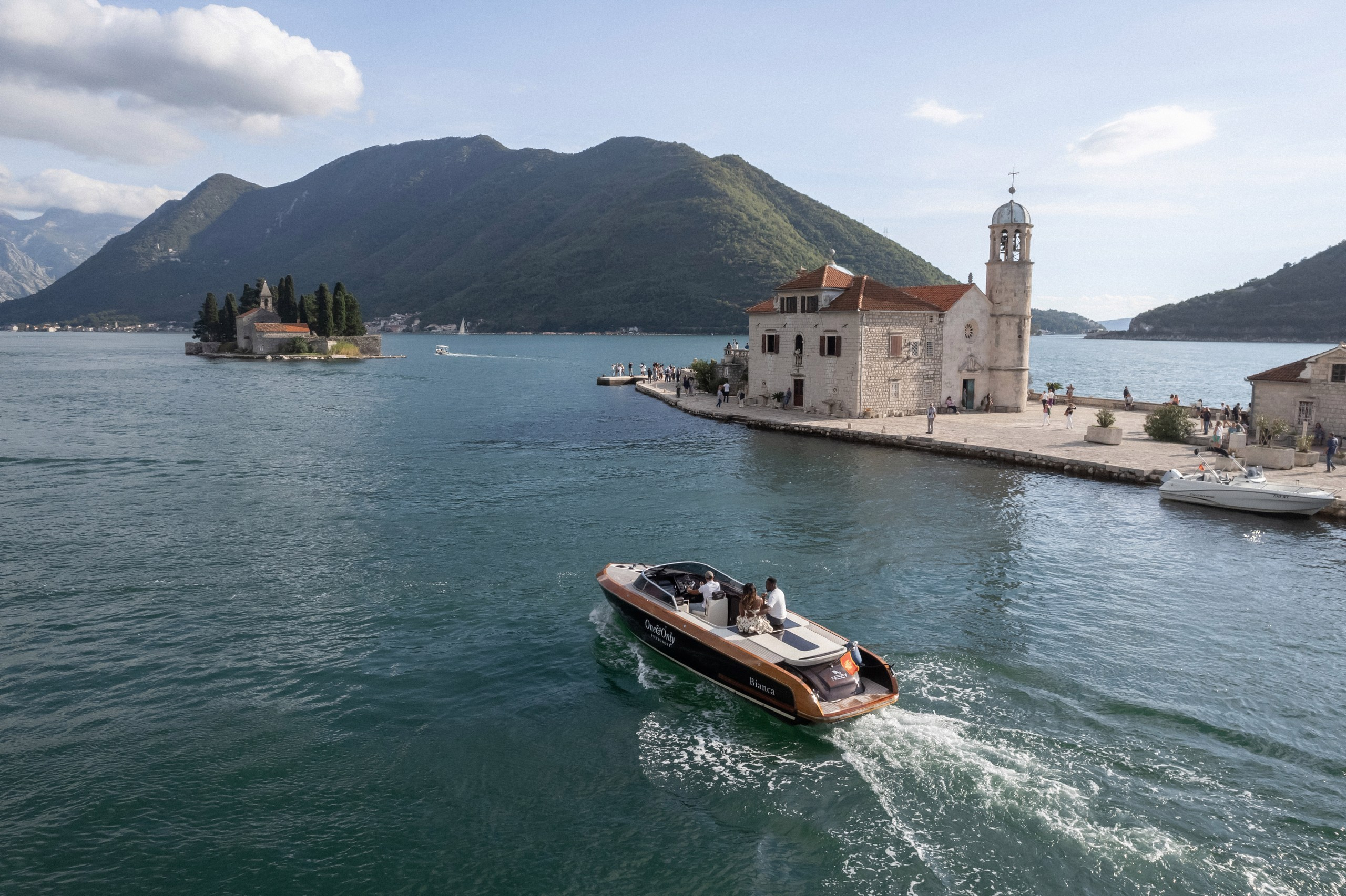 Boat tour from One&Only for the photoshoot