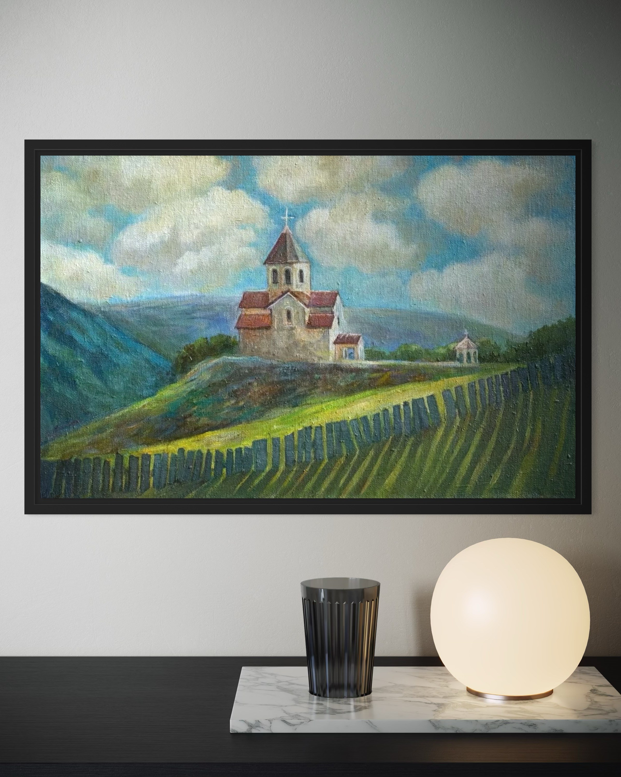 «Mestia St.George Church». Художник живописец Савелова Ольга