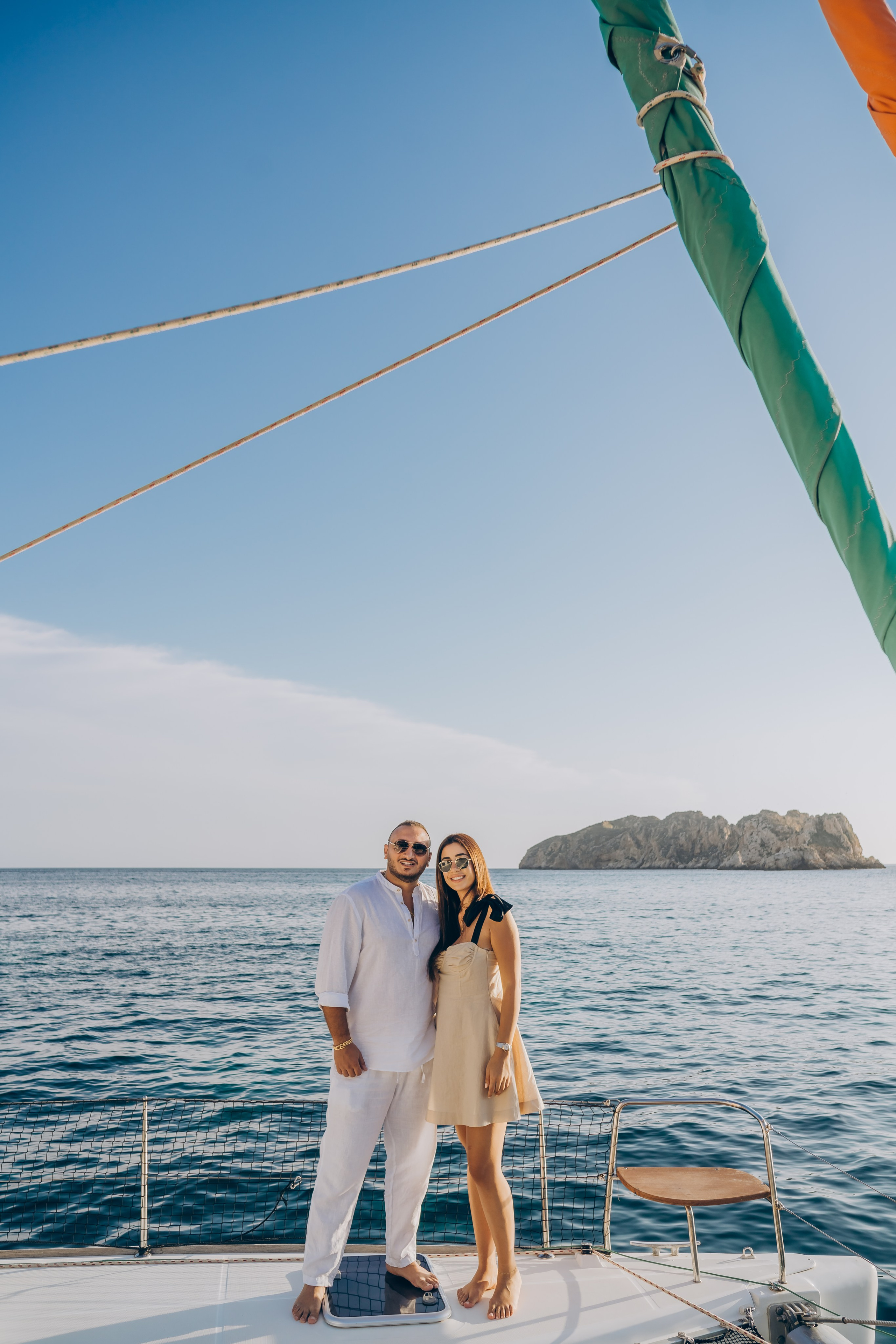 Engagement on a yacht at sunset. Фотограф у Пальма де Майорка