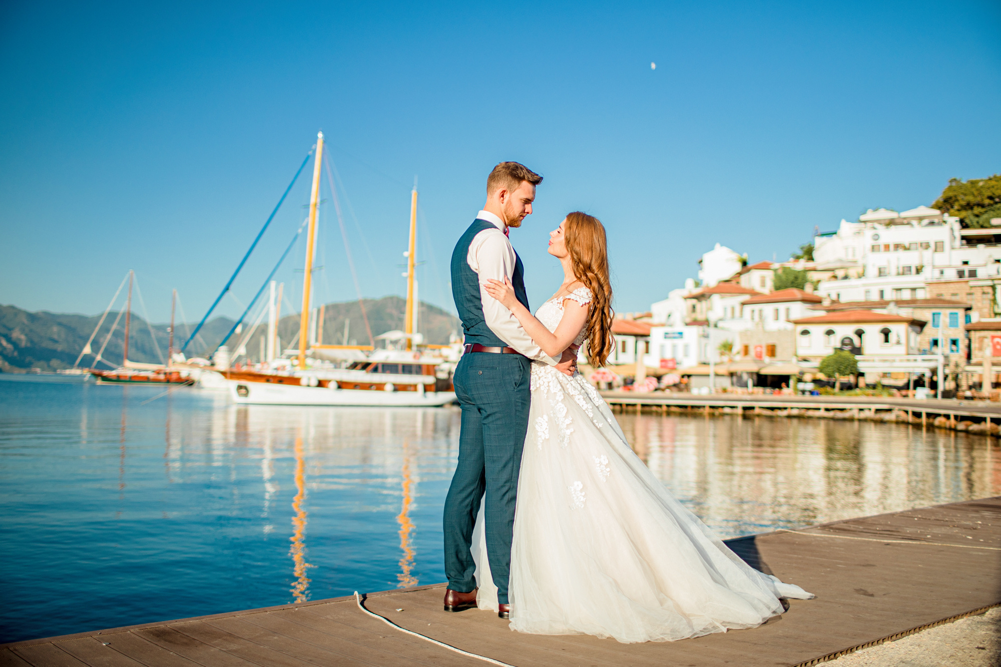 Wedding photo shoot in Marmaris old town. Julia Ganch I Fashion Wedding Photography I Cappadocia Turkey