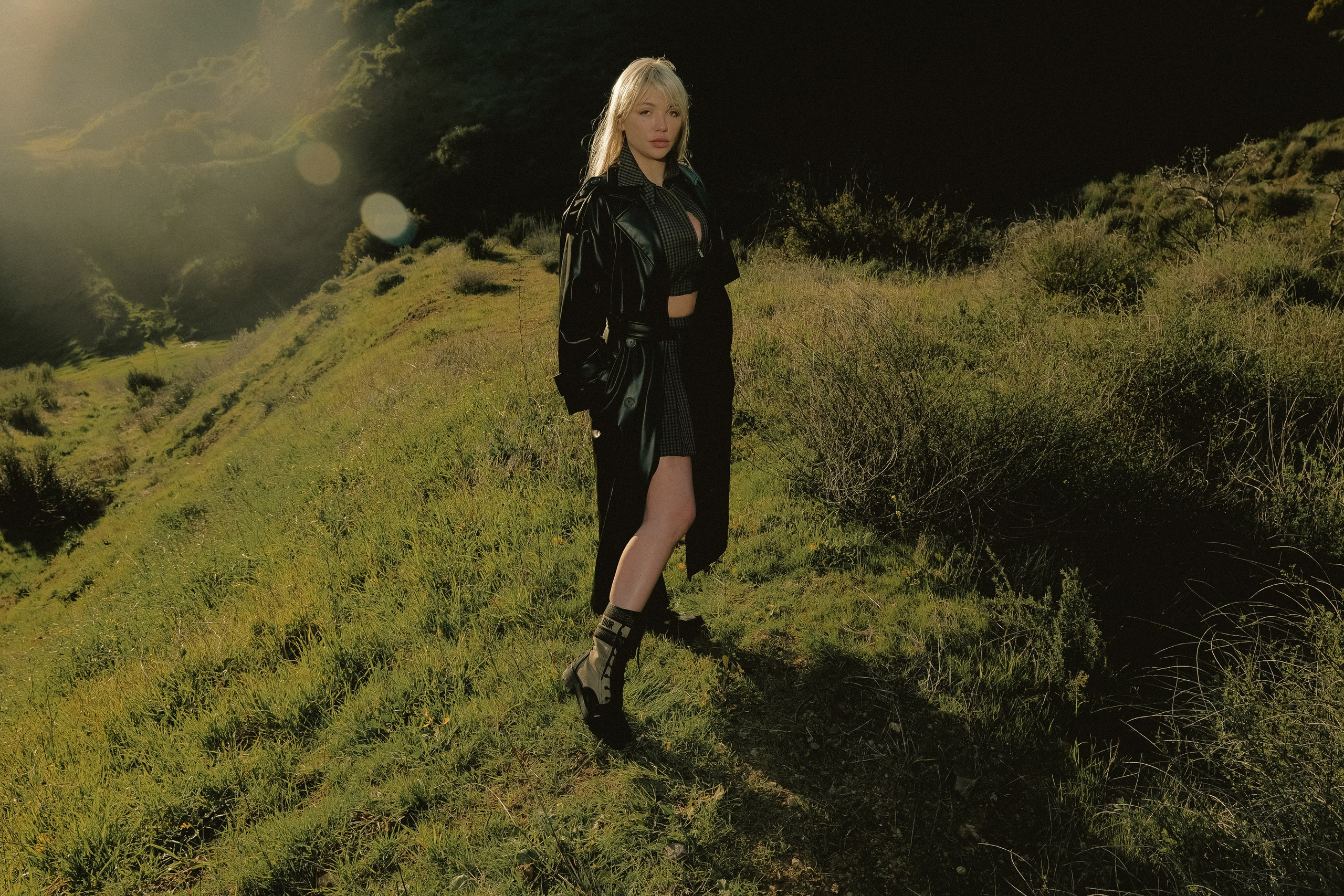 In the rays of the sun (CA). Photographer New York / Los Angeles