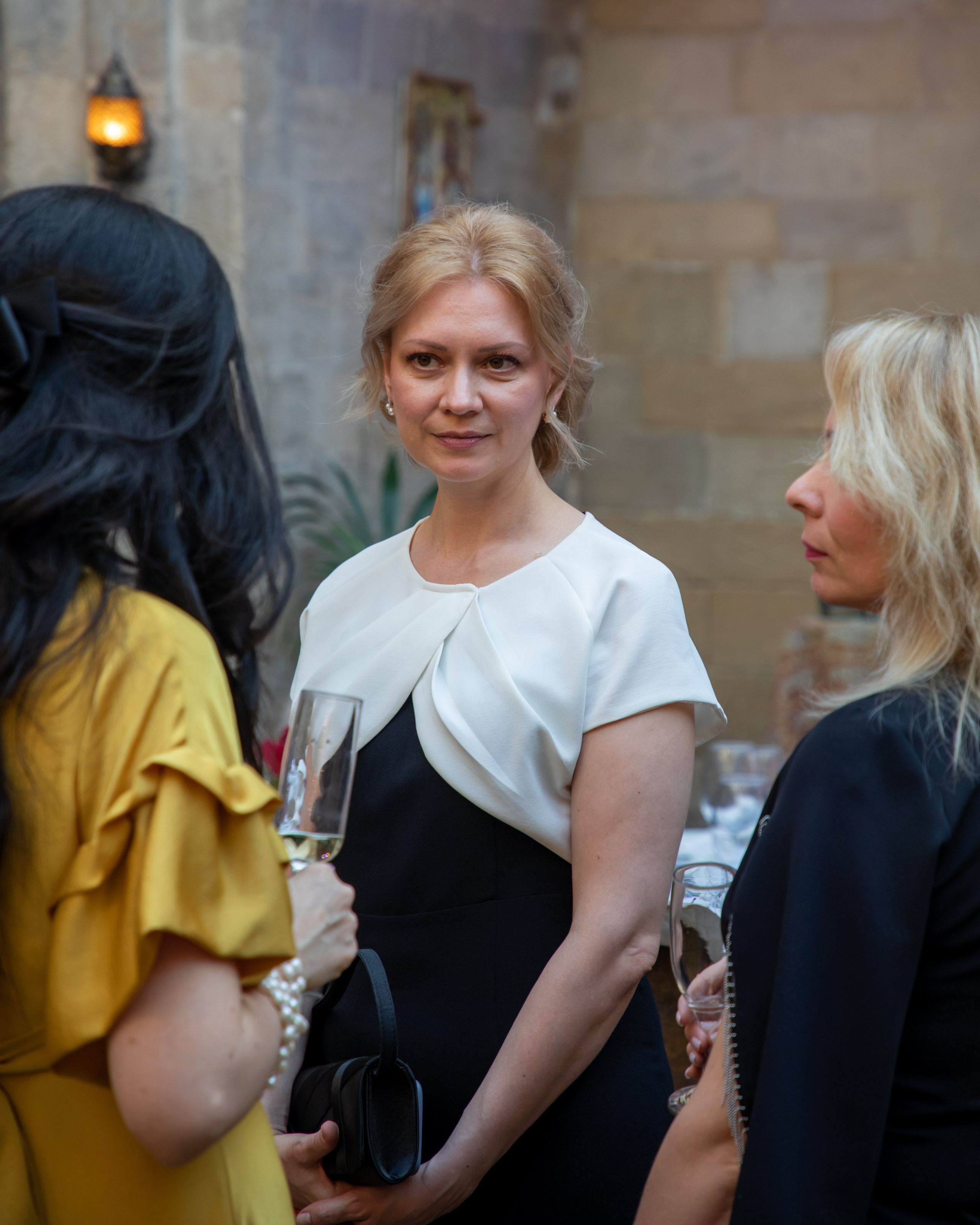 Gala-Dinner with the French Countess, the main etiquette expert Marie de Tilly. Baku Photographer