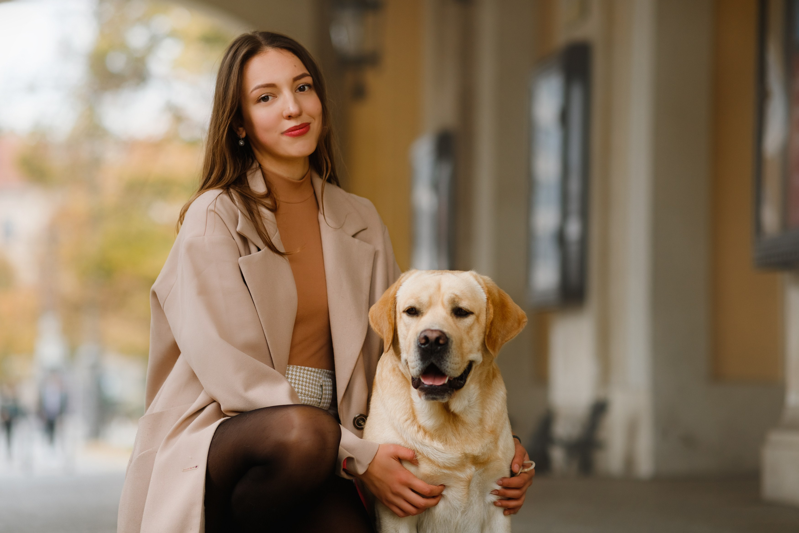Katya & labrador. Kaja | fotograf psów we Wrocławiu