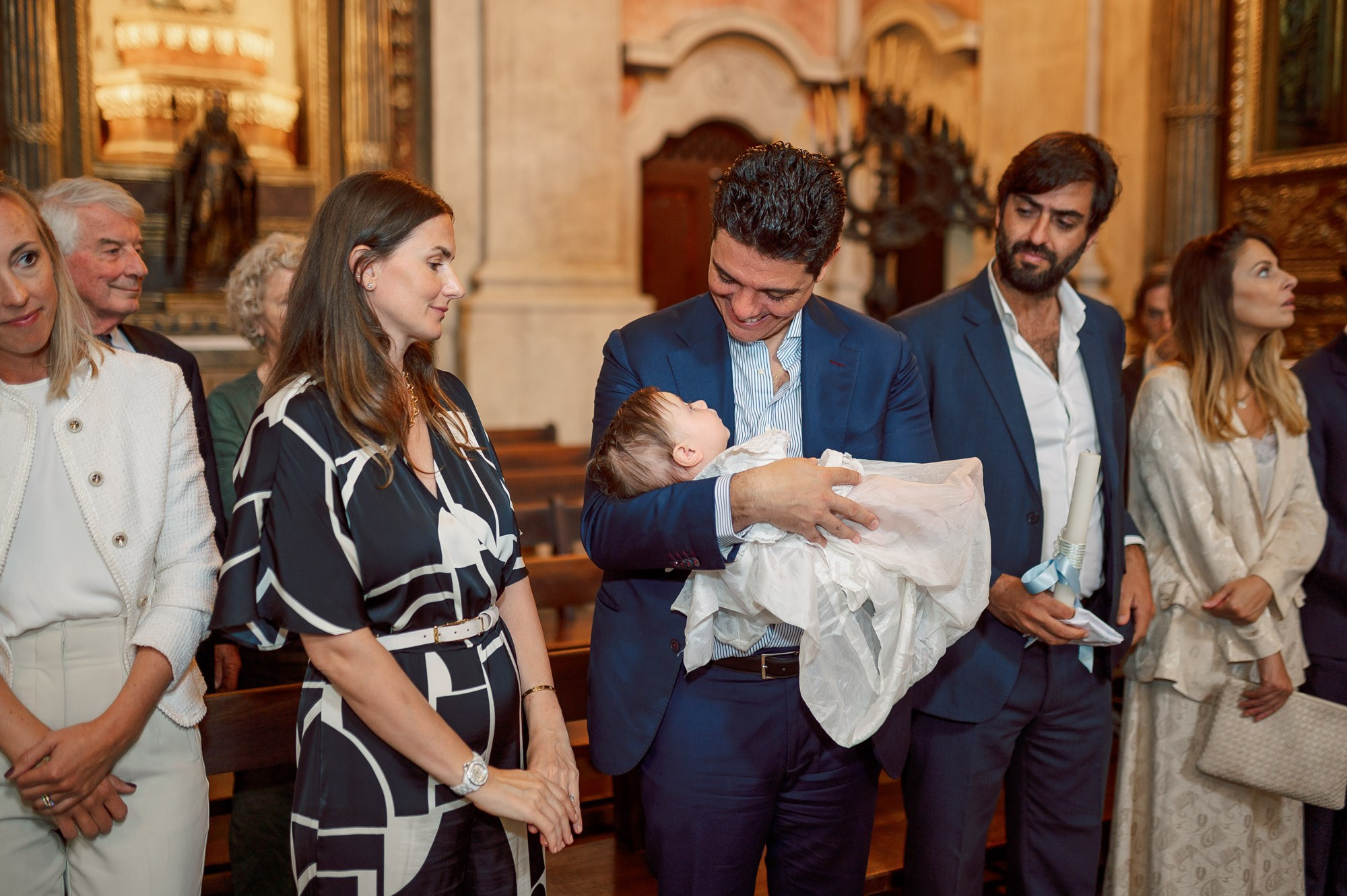 photography of a Catholic baptism in Lisbon