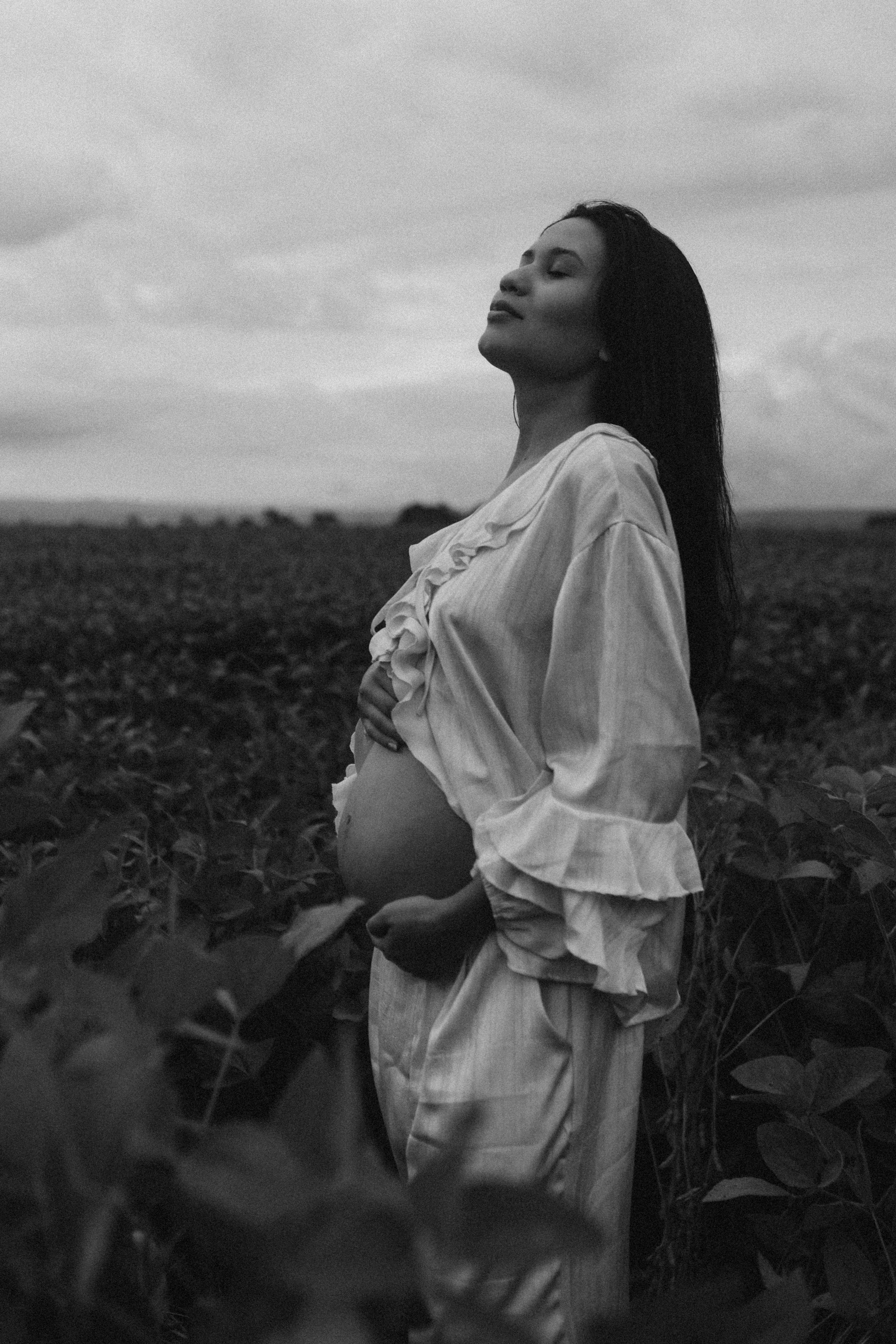 ensaio de gestante ao pôr do sol em Sorocaba