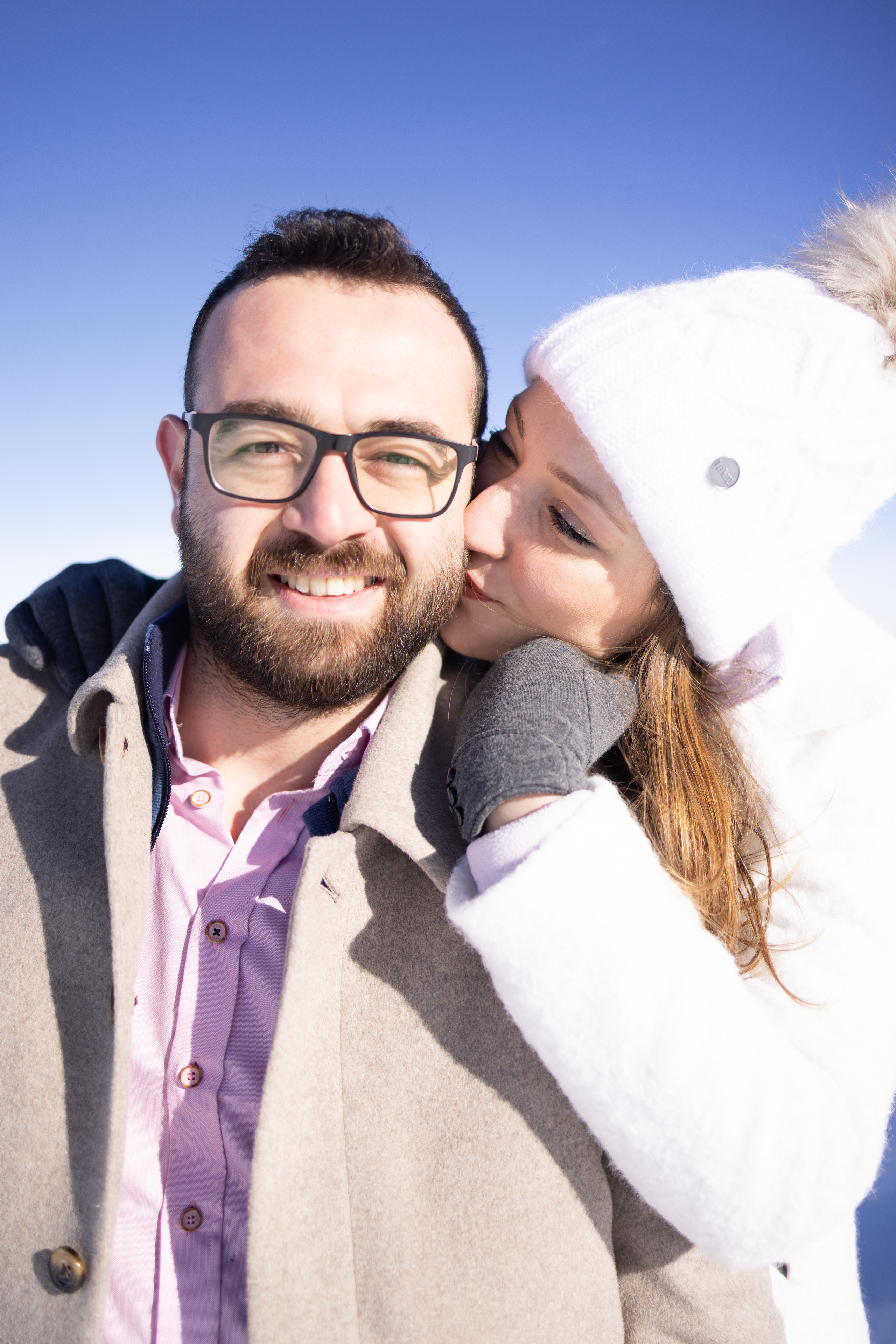 On top of the Titlis Mountain. Family photographer Zurich & Switzerland Daria Moore