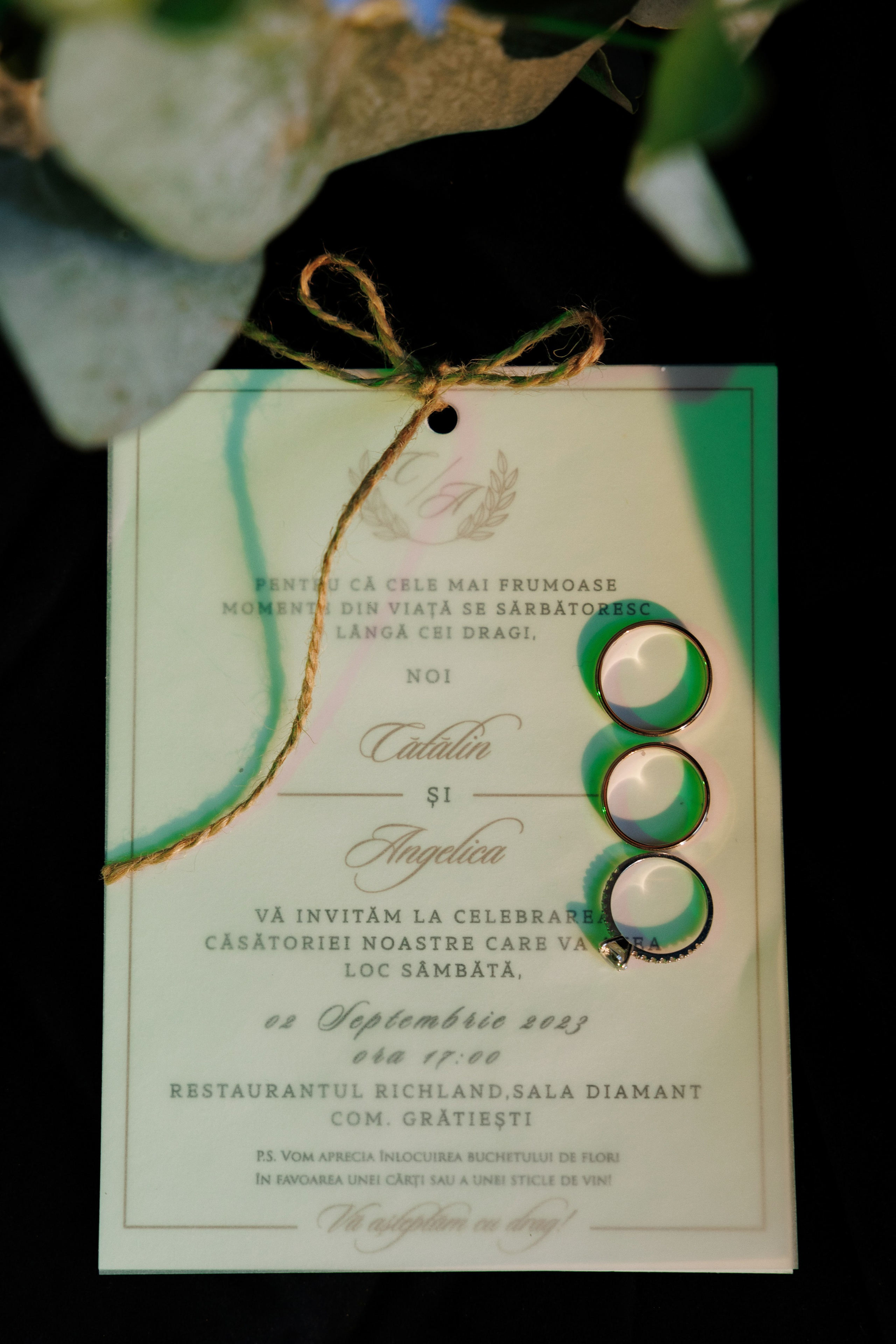 detalii de nună cu invitație