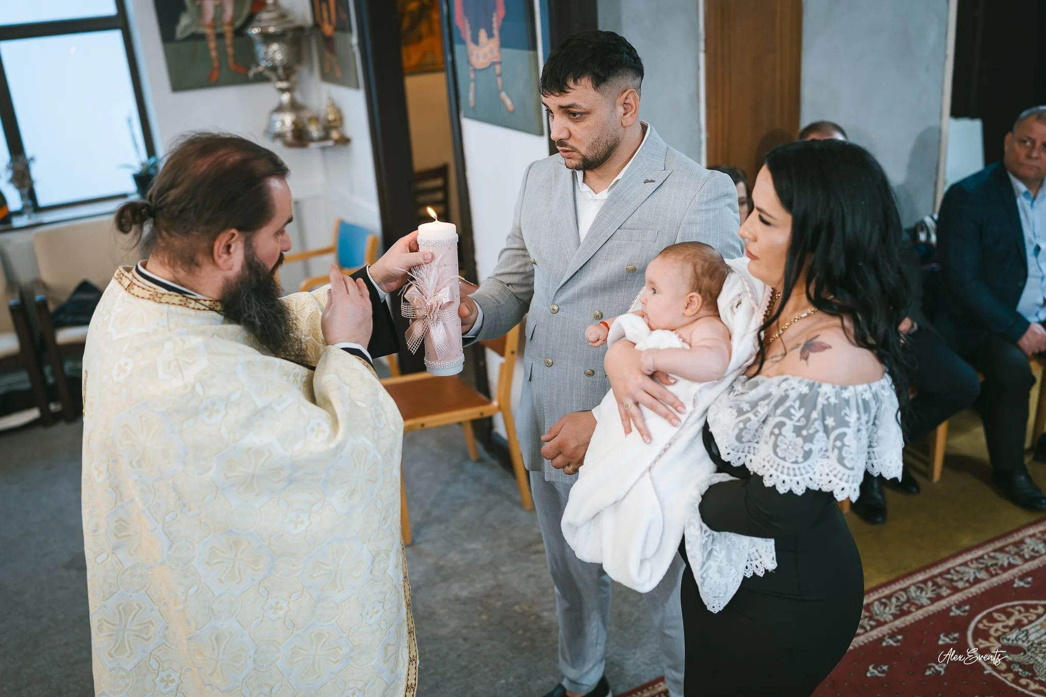 Fotograf Botez Roman Danemarca la biserica romaneasca din Agerbæk| Alex Events. AlexEvents | Fotograf si Videograf de Nunta si Botez in Danemarca si Germania