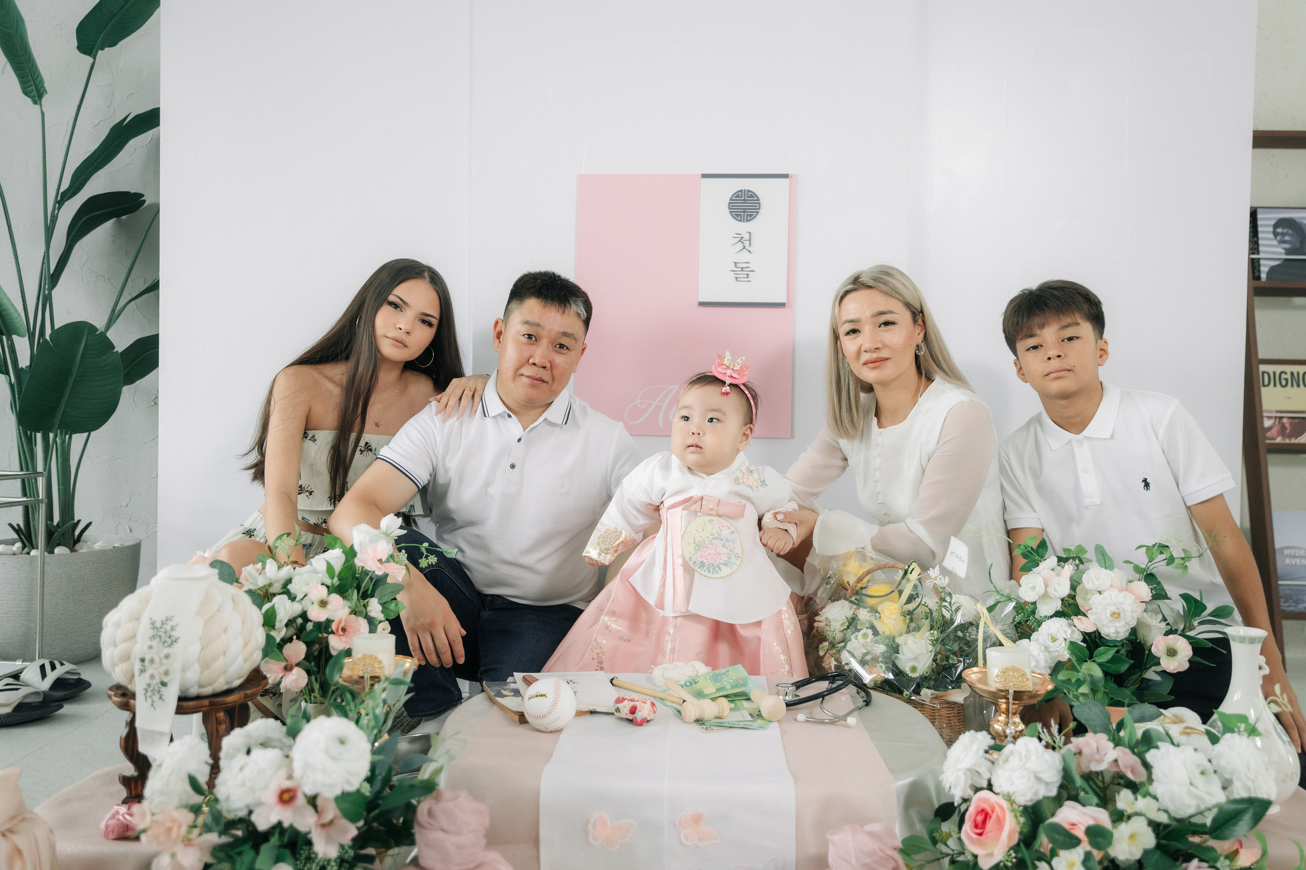 Семейный фотограф на 돌잔치 (Асянди) в Корее. Фотограф в Южной Корее