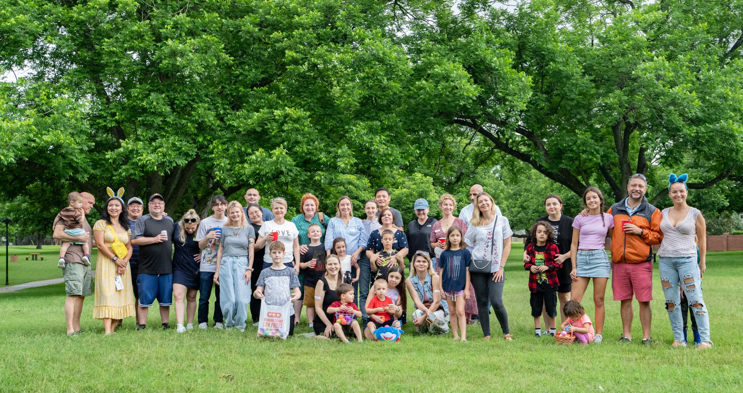 Easter picnic. Photographer Irina Kozhemyakina. Houston