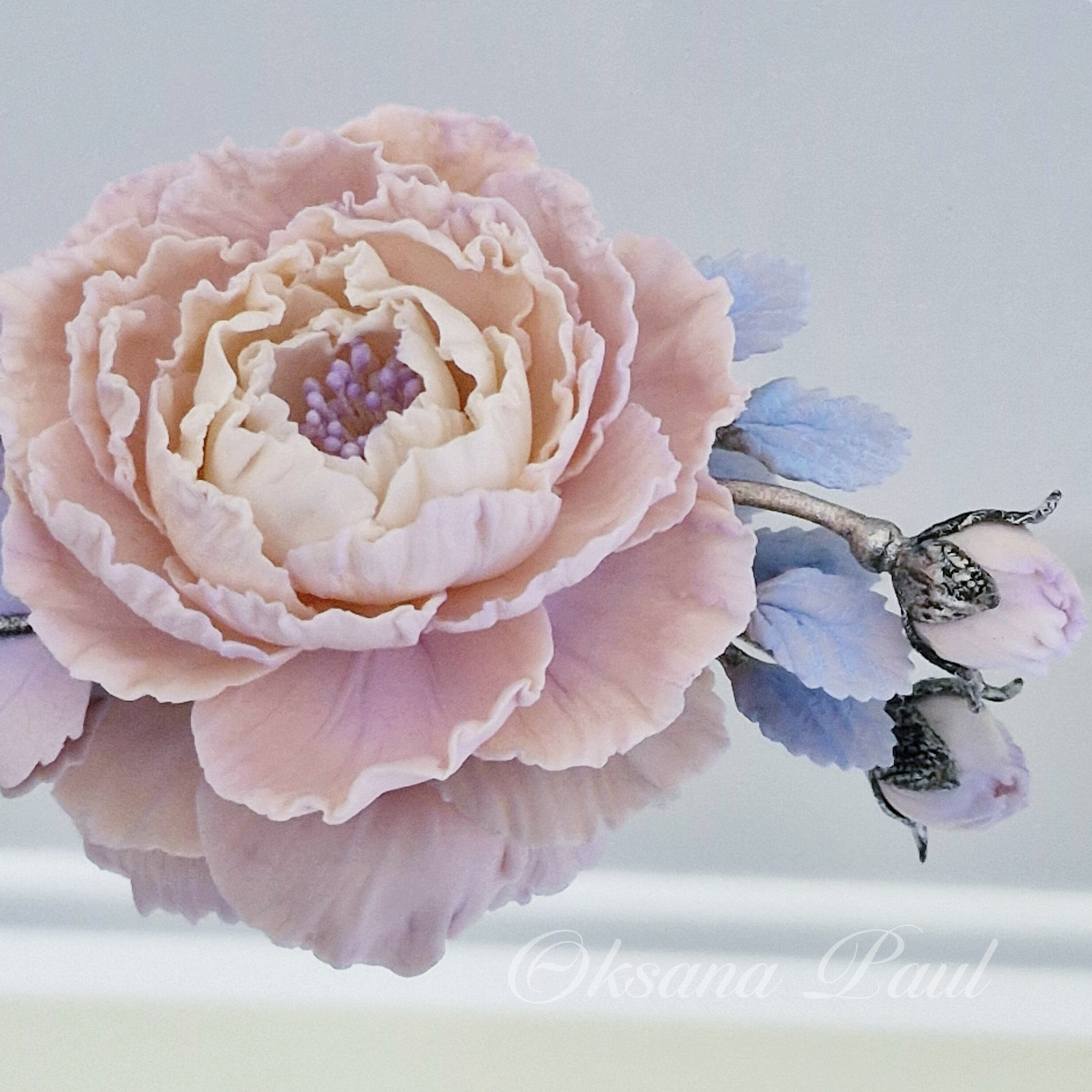 Броши с цветами / Blumen-Broschen ➜. Oksana Paul-Gardinen-Design Oksana Paul ✧ Art of Gardinen & Textile Design ✧ Polymer Clay Art & Handmade Creatures