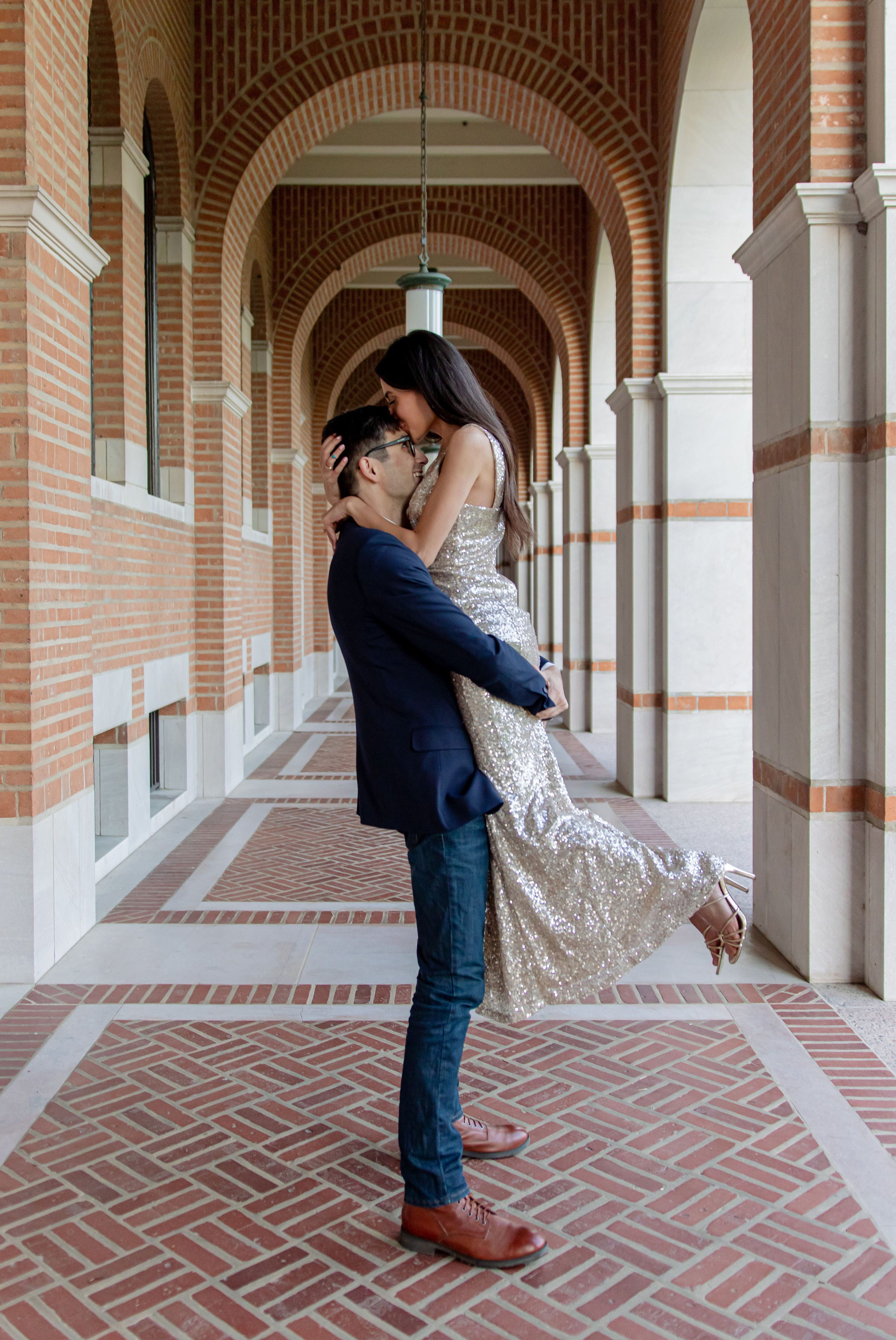 Nikkie and Sebastian's engagement photoshoot at Rice University