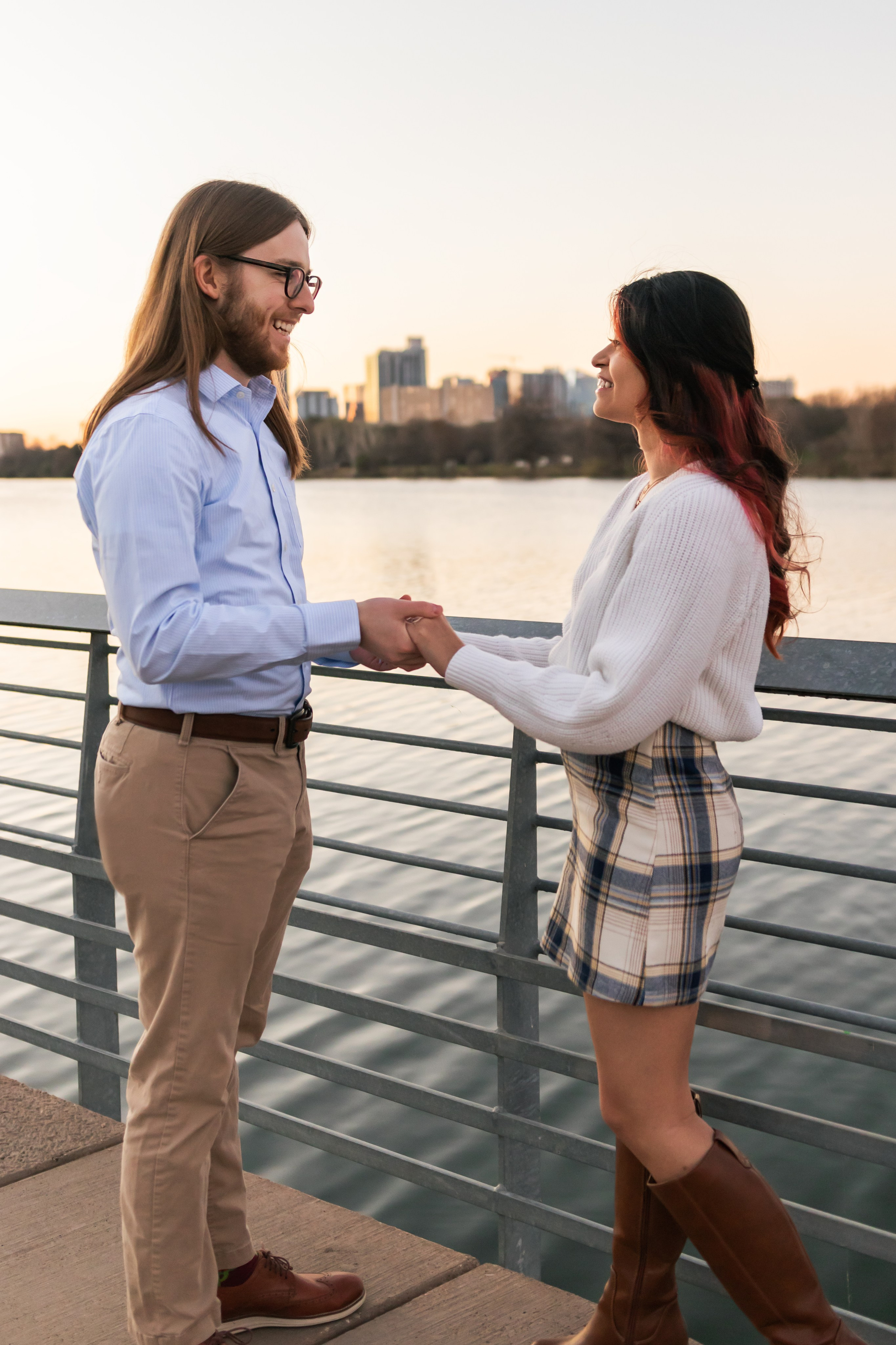 Riley and Maria’s engagement photoshoot at Red Bud Isle