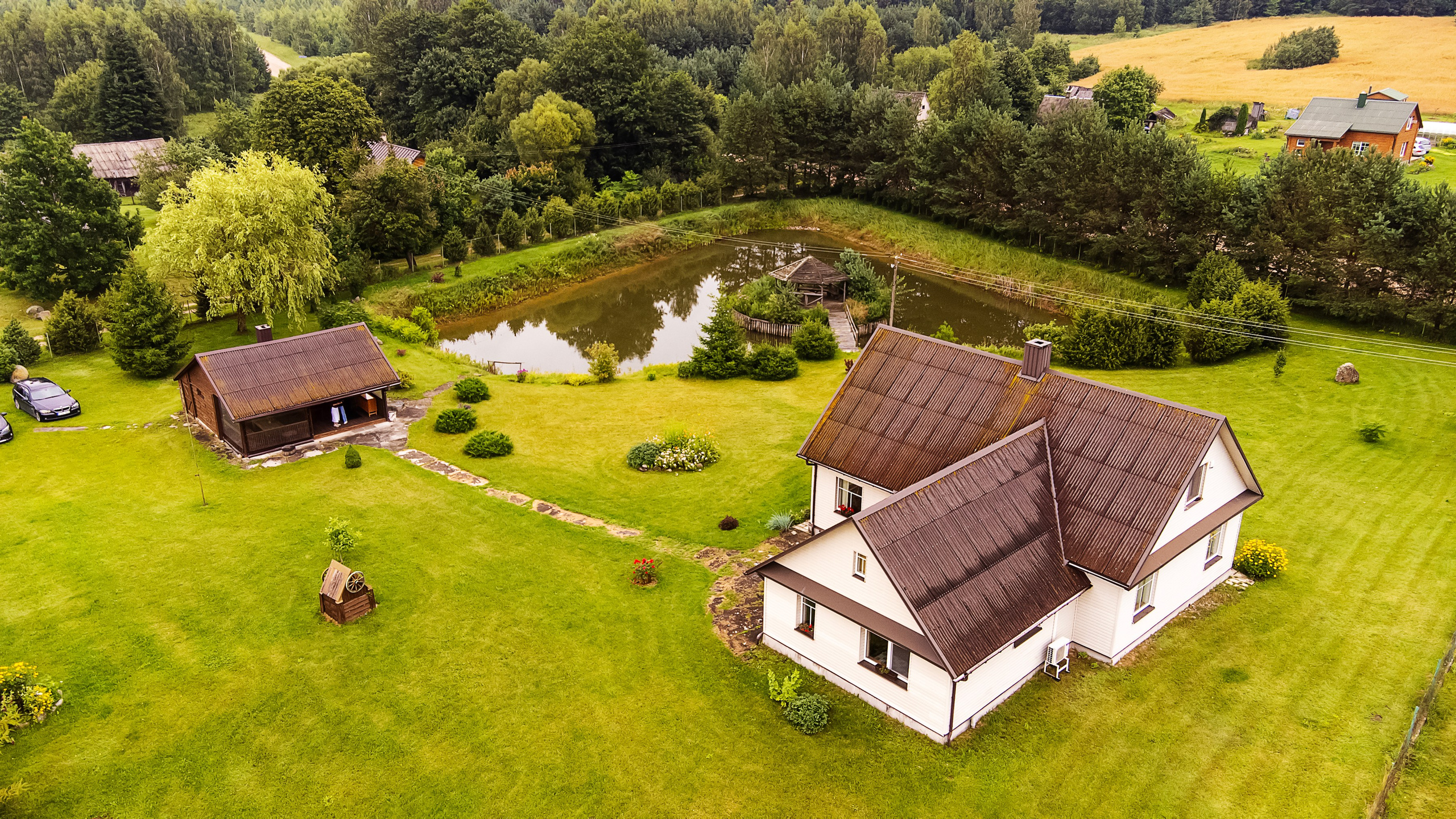 Namo fotografavimas su dronu Vilniuje