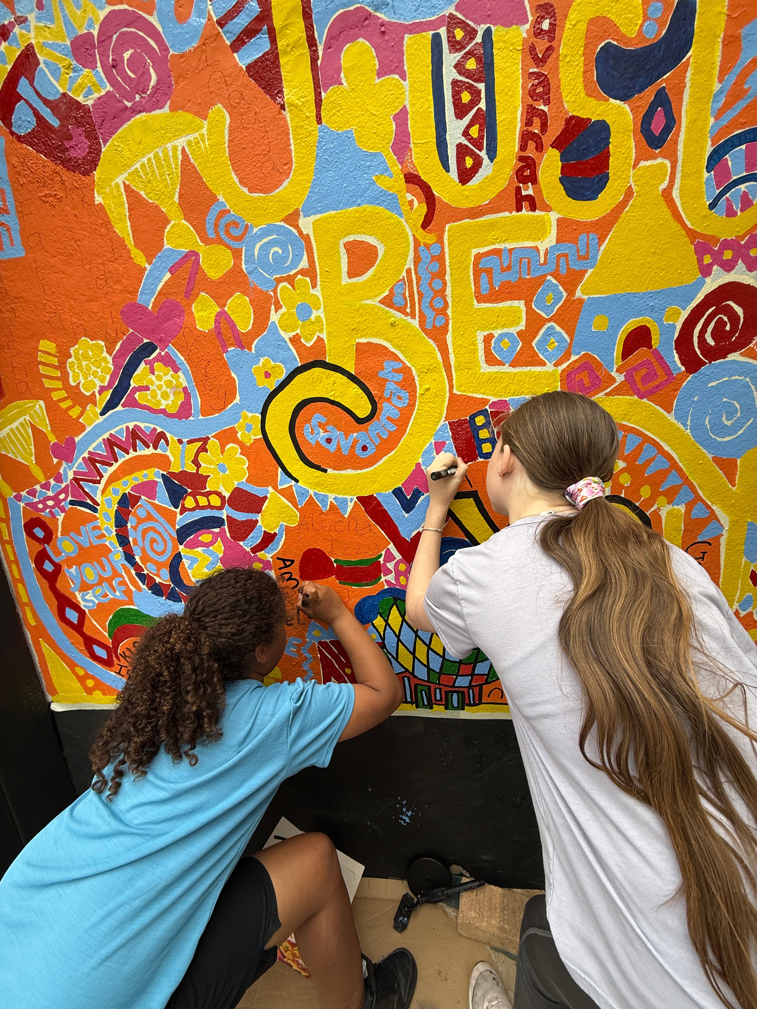 MAPA Community Girls Group Mural. Professional Portrait & Event Photographer in West Yorkshire, travels across UK