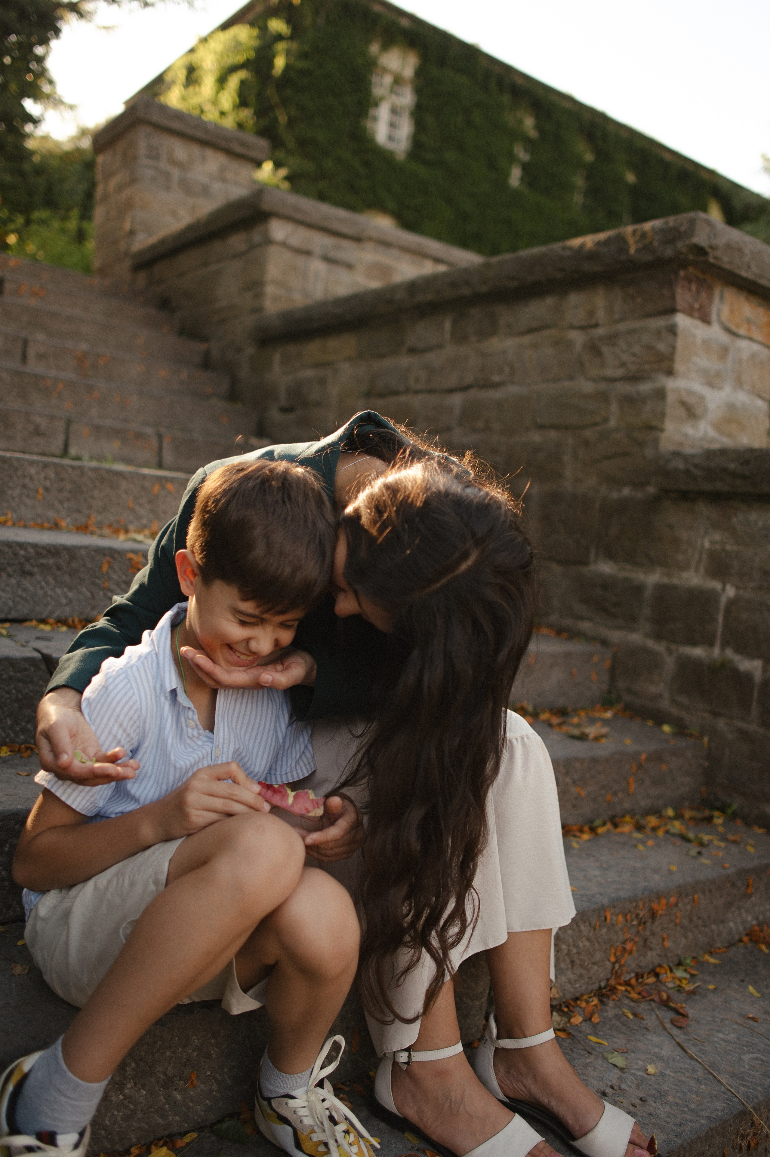Lena, Andrey i samokat