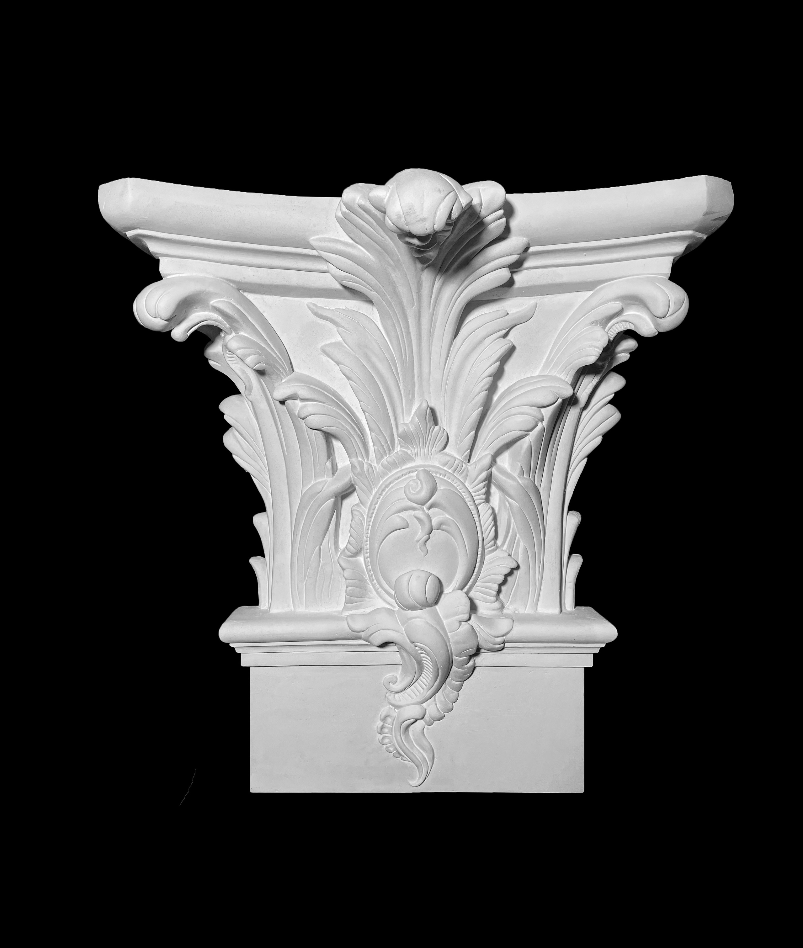 Columns. Plaster molding