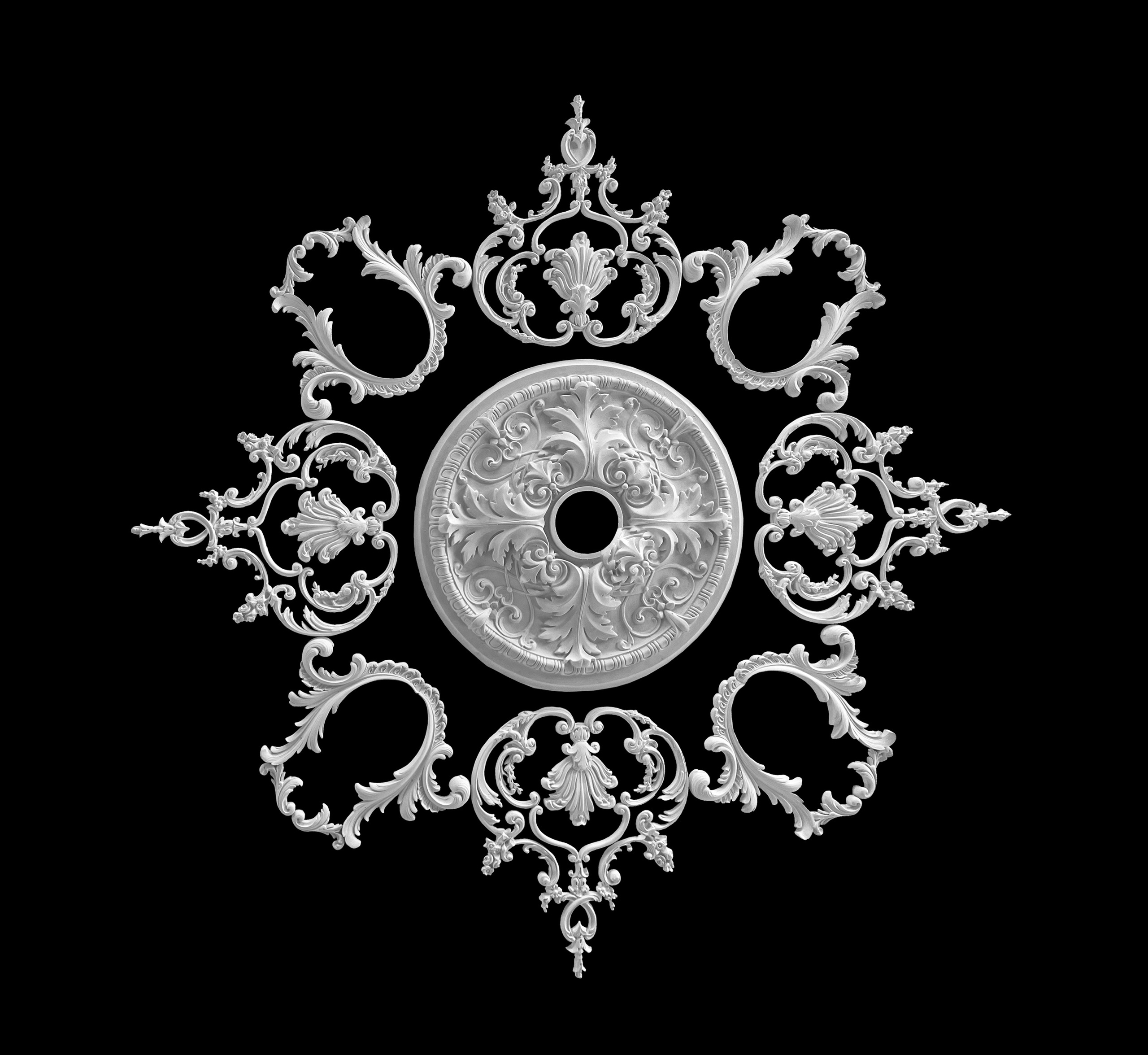 Medallions. Plaster molding