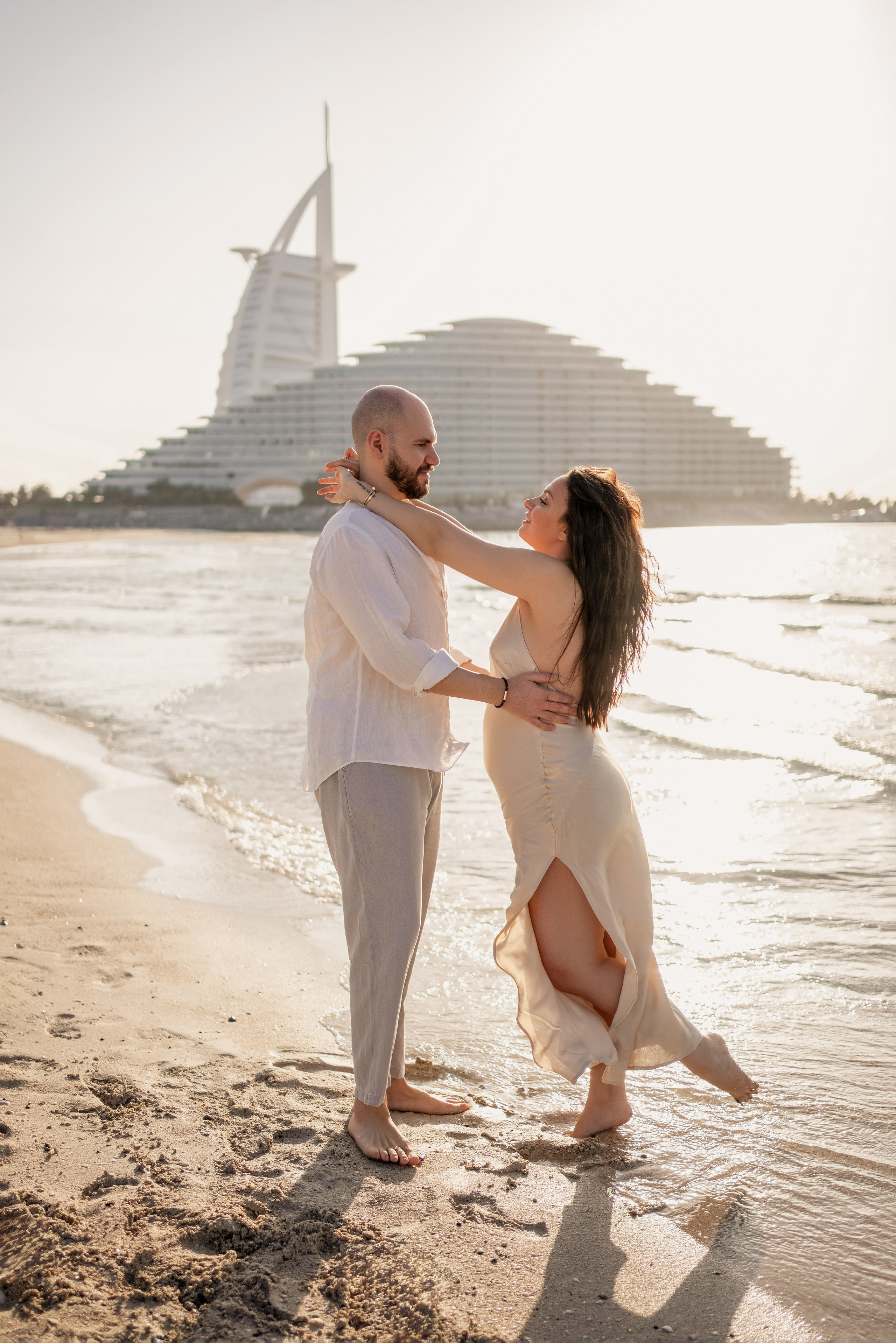 Sunset by the Burj Al Arab. Angela Iakovleva — Family Photographer in Dubai