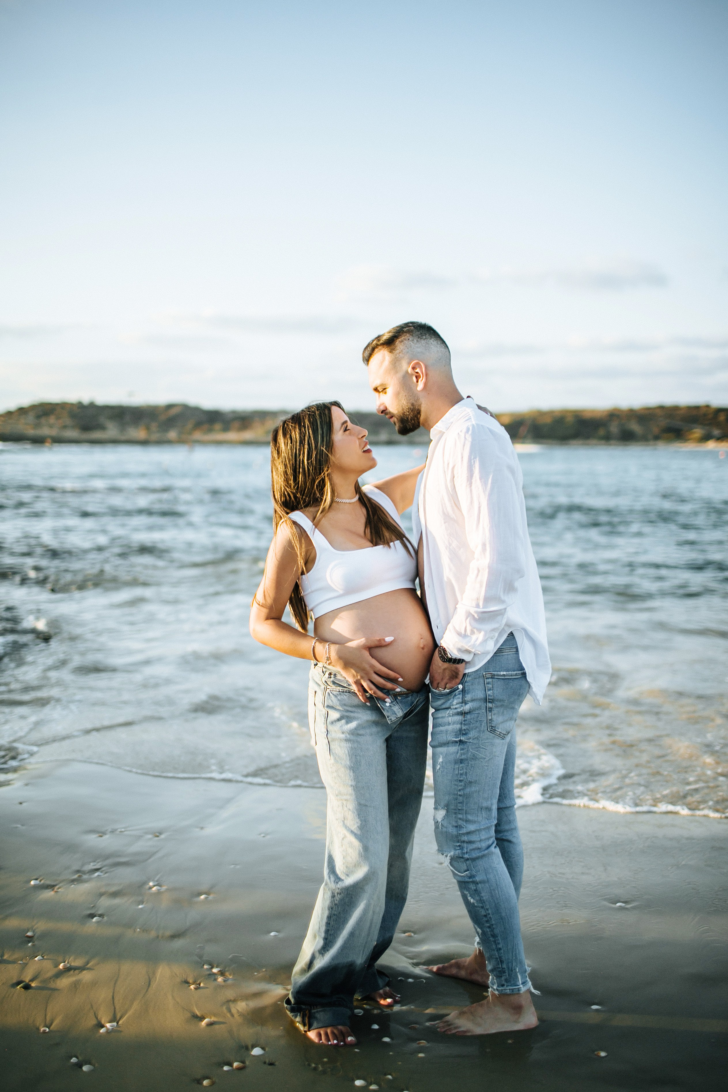 Yael & Gal Nahsholim beach. Family photographer in Israel