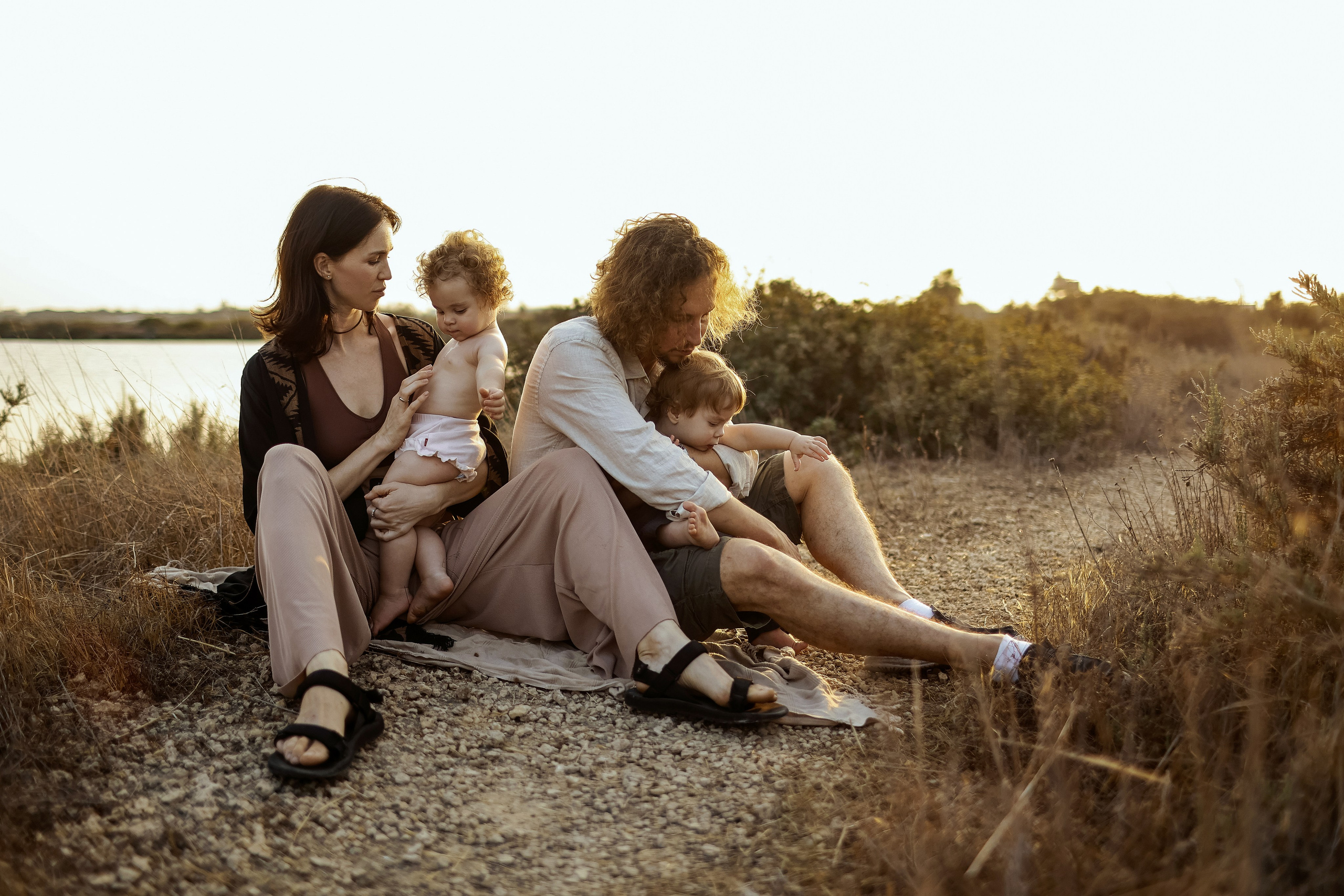 Little curls in Atlit. Family photographer in Israel