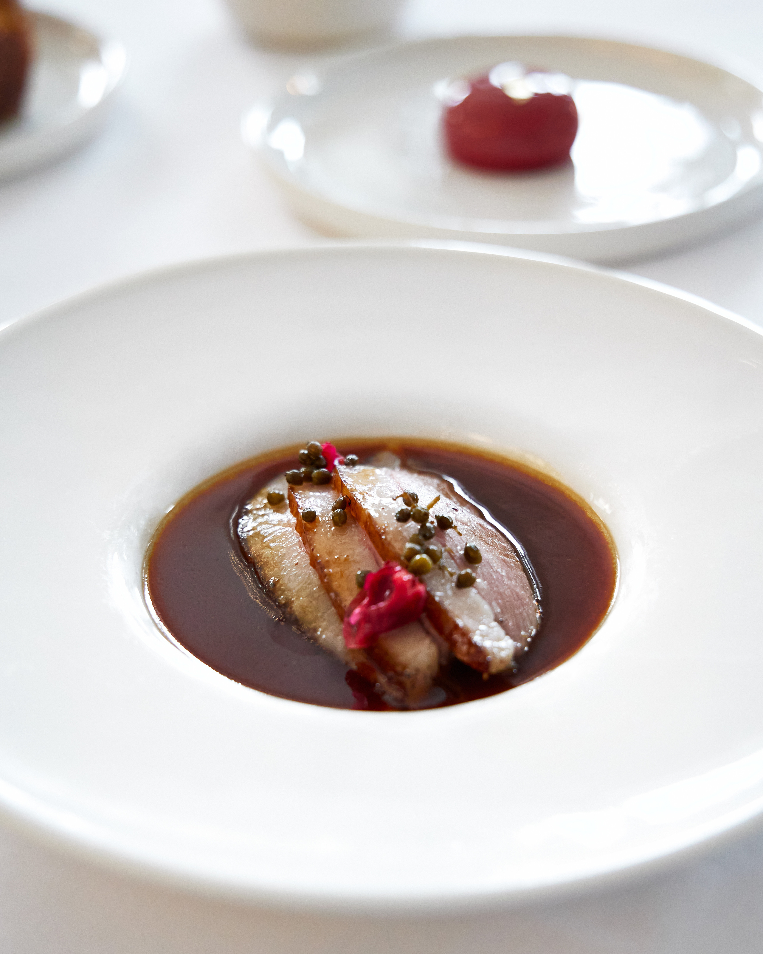 dry aged goose with finnish goose liver