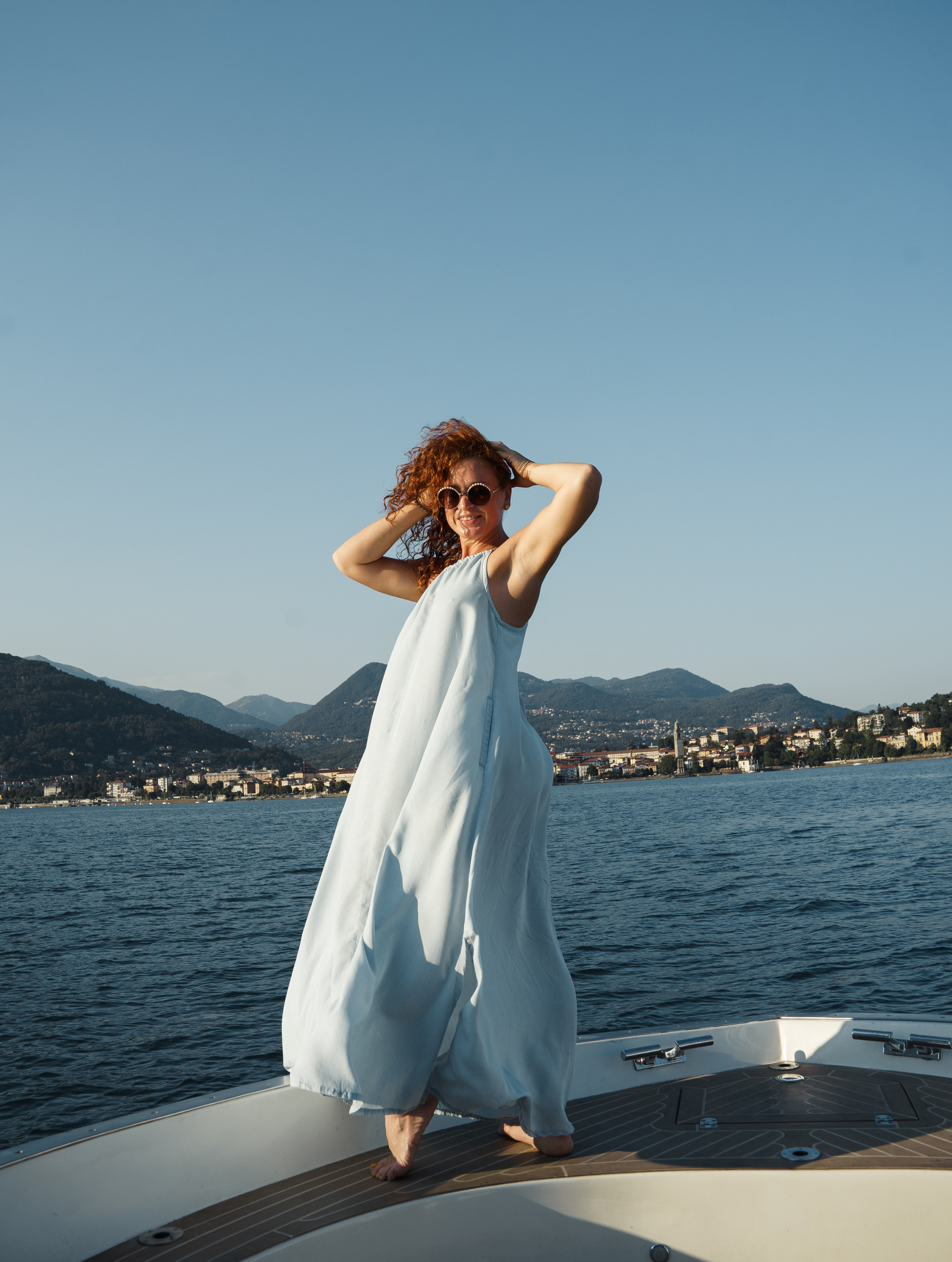 Party on  the Boat (Lake Maggiore.Italy). PHOTOGRAPHER IN ITALY