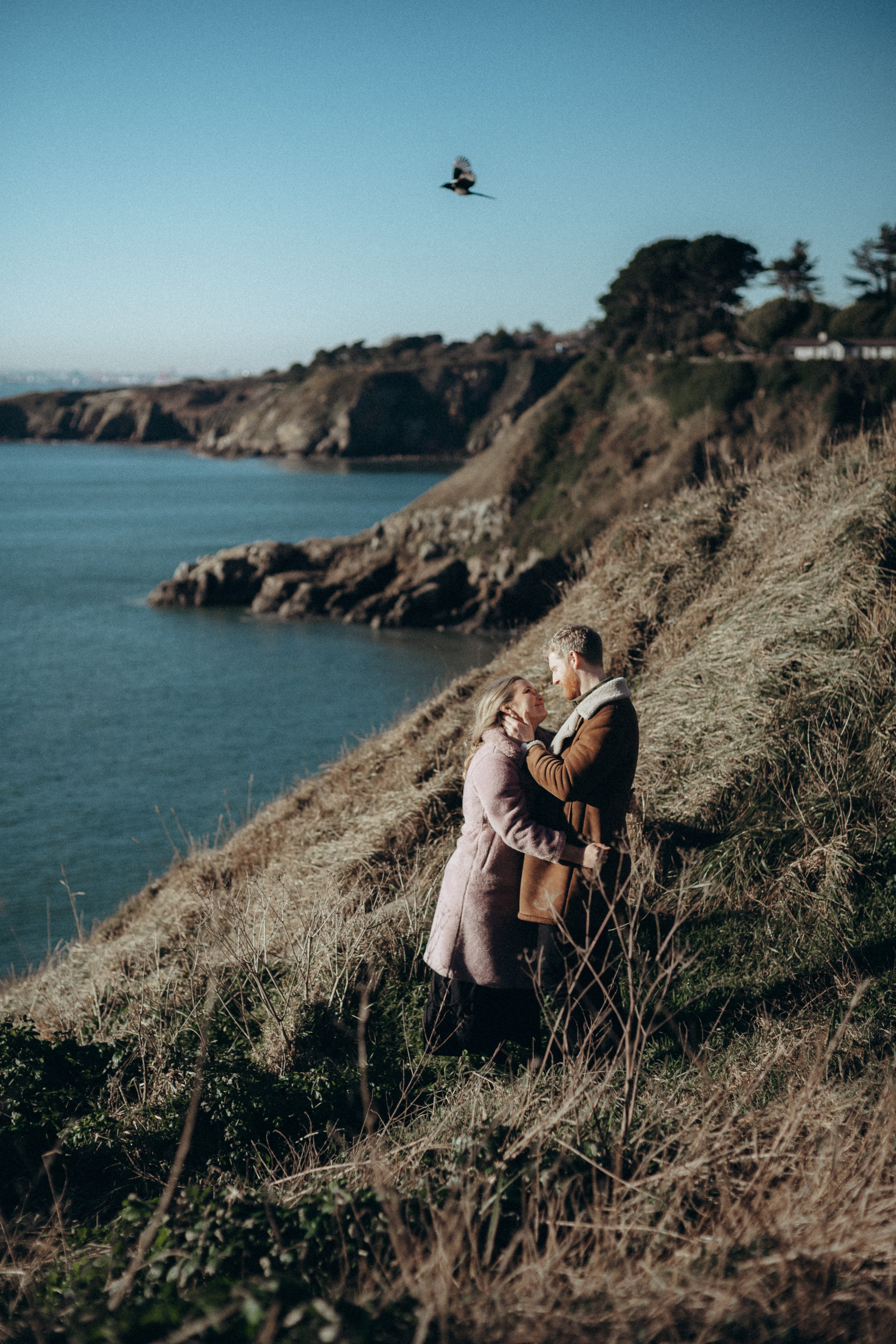 Howth cliff photoshoot. Wedding & Family photographer in County Donegal and Dublin, Ireland