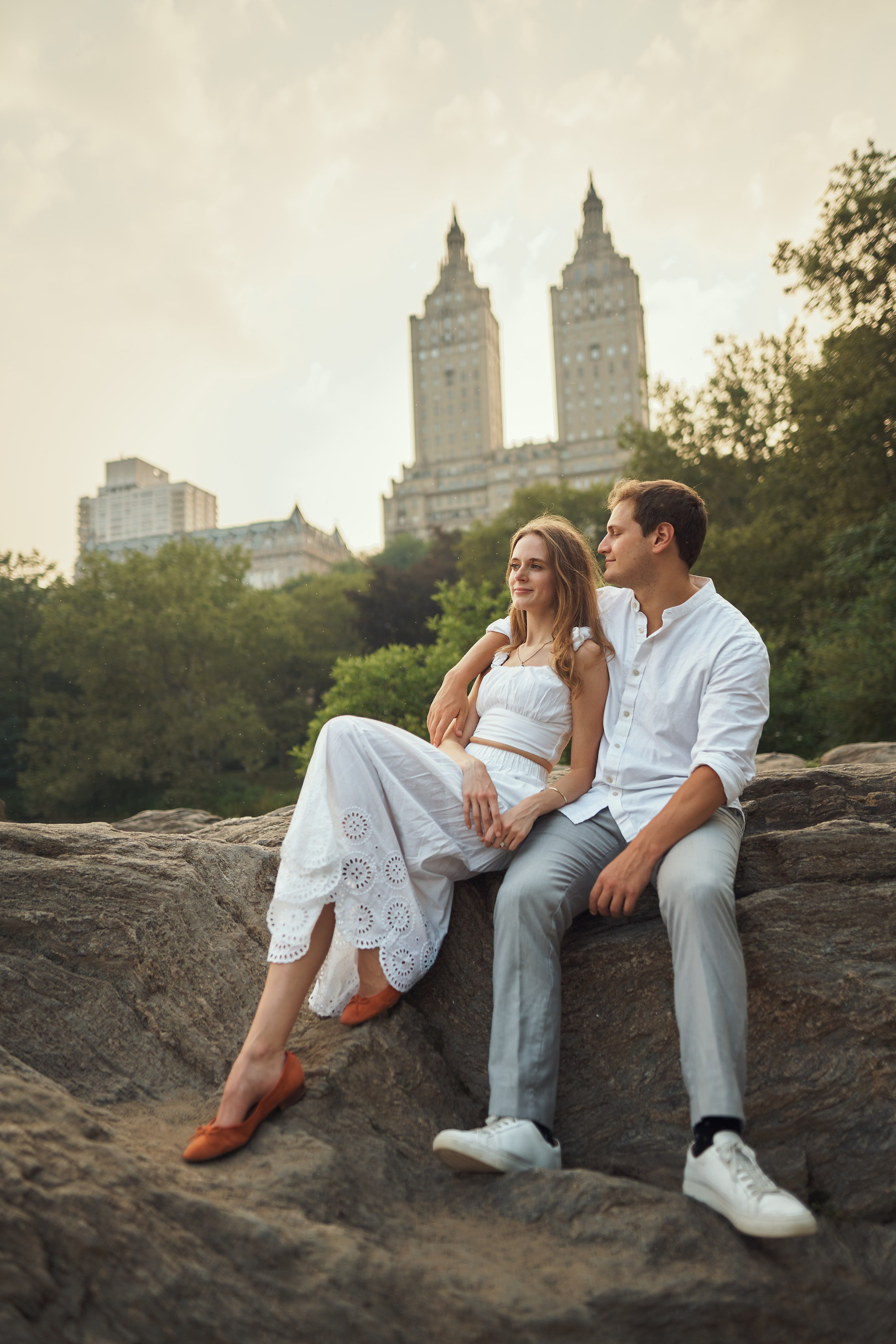Page and Chris, Central Park. Alex Pedan photography