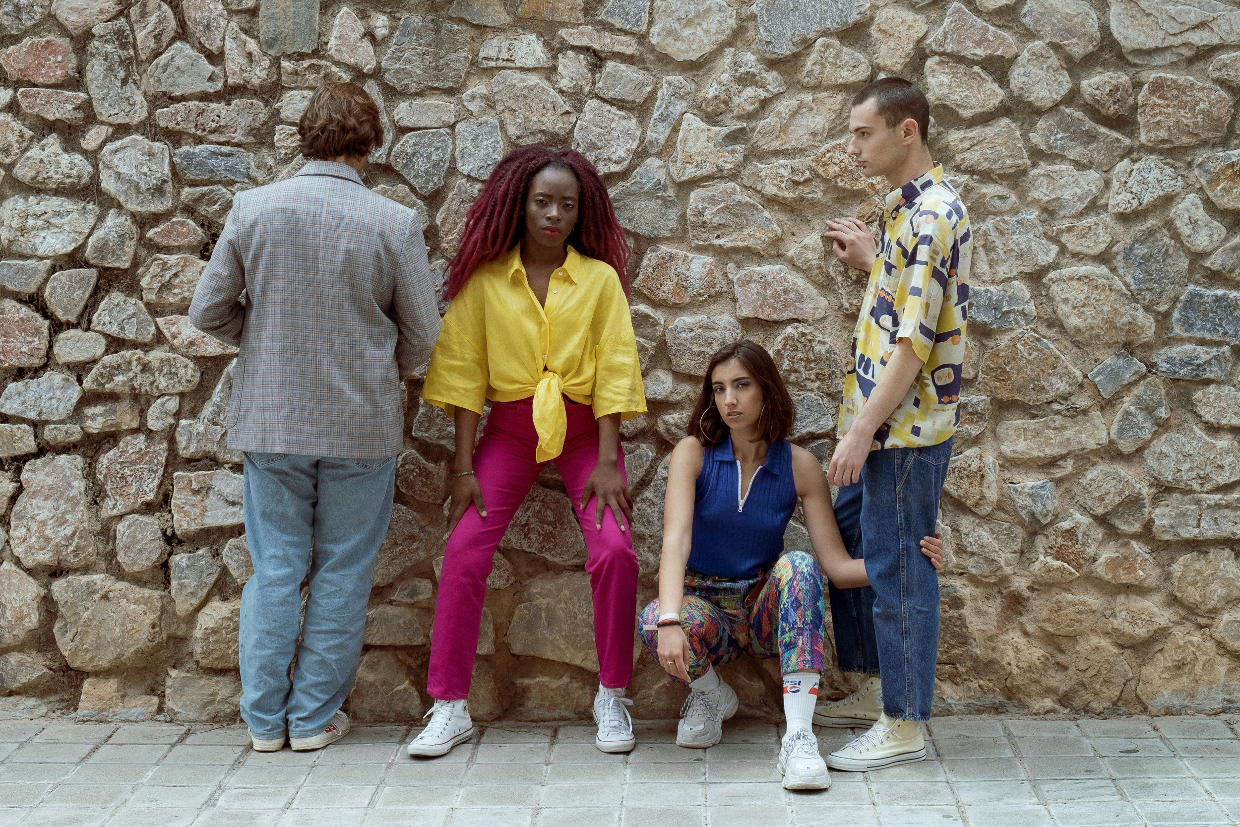 Photoshoot for a vintage clothing store in Spain