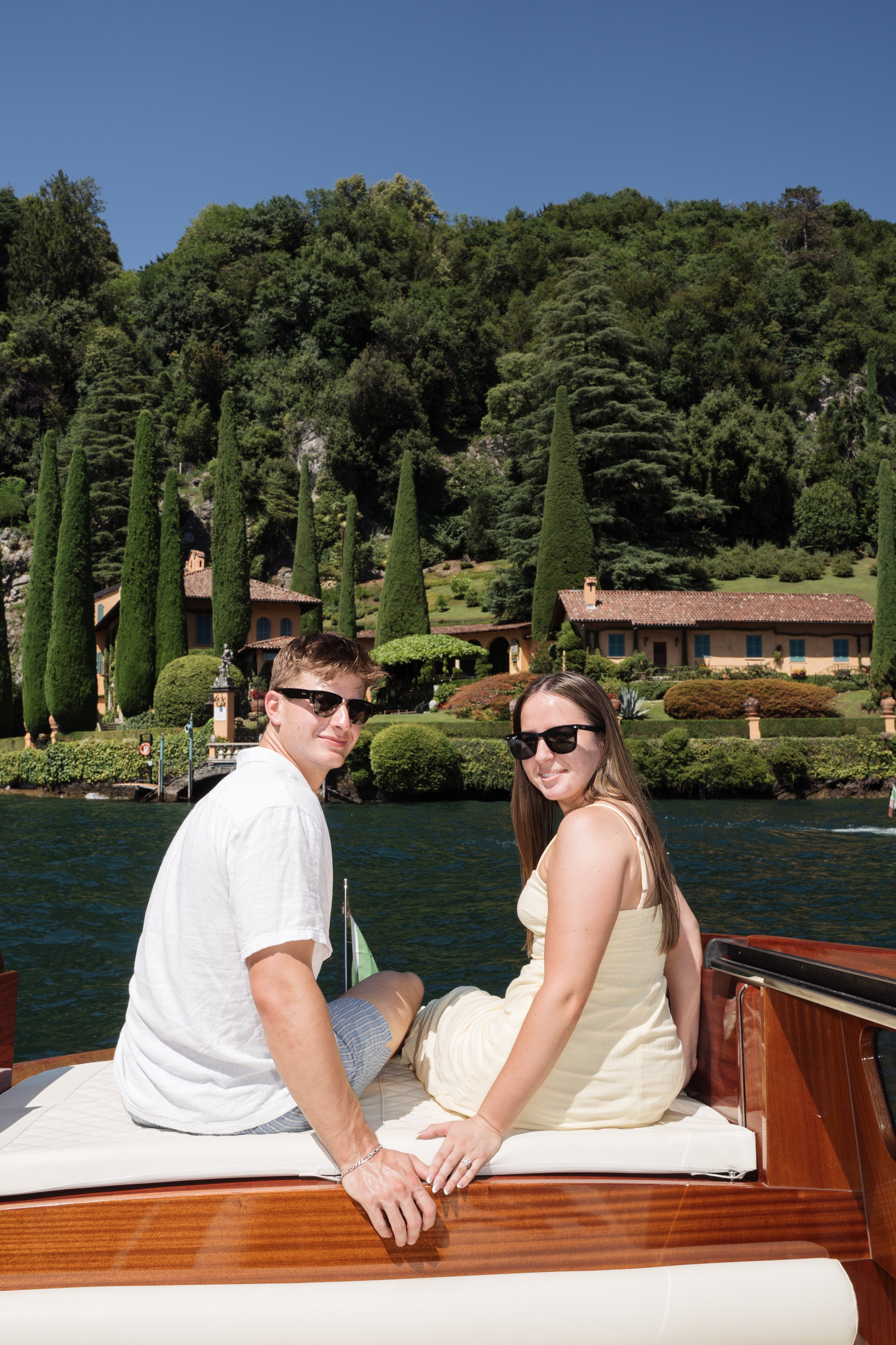 Boat Proposal in Lake Como. Lake Como Proposal Photographer | Surprise Proposals & Engagements