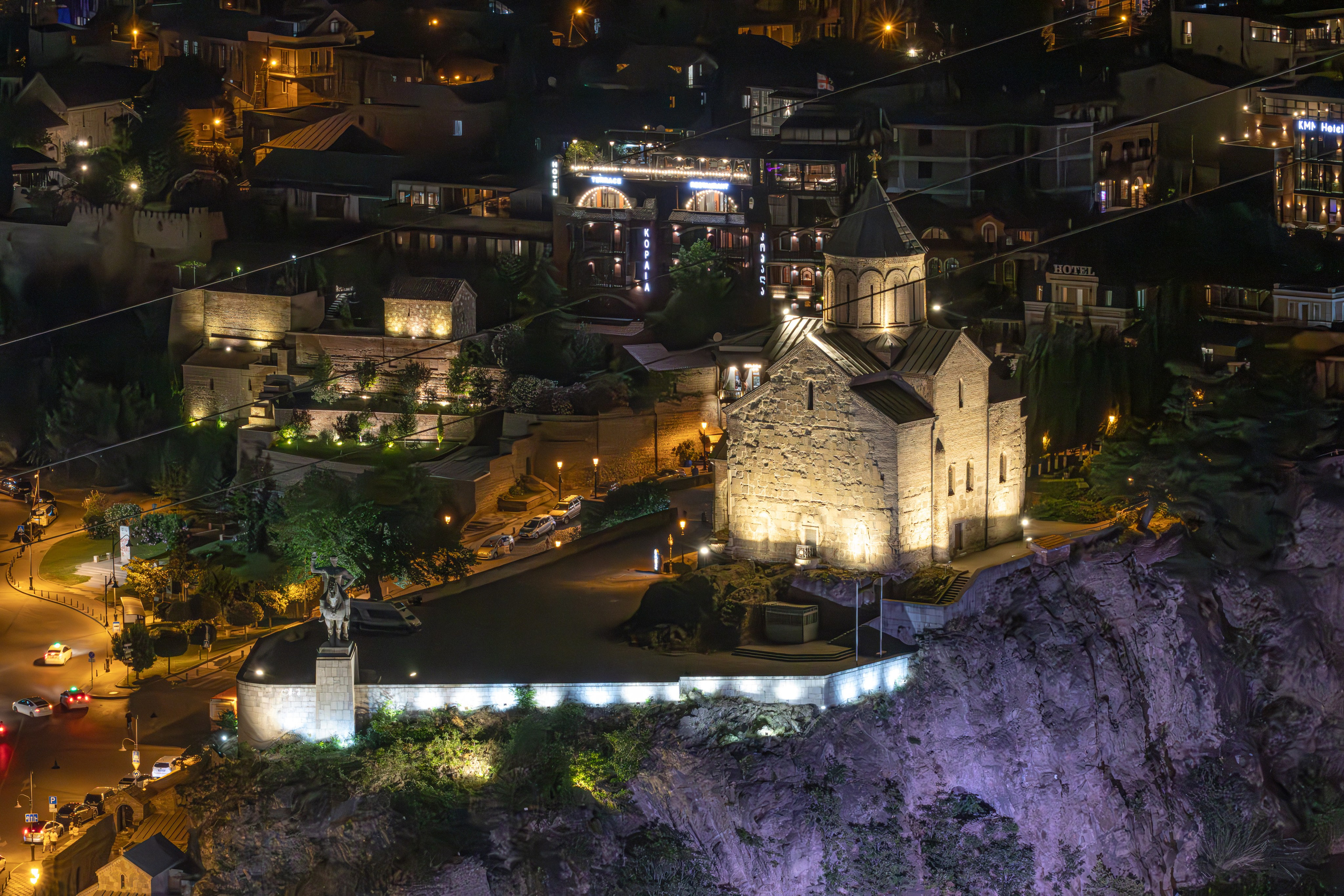 გუდიაშვილი, ბეთლემი, ნარიყალა. ღამის ბილიკი. FramefreeMan