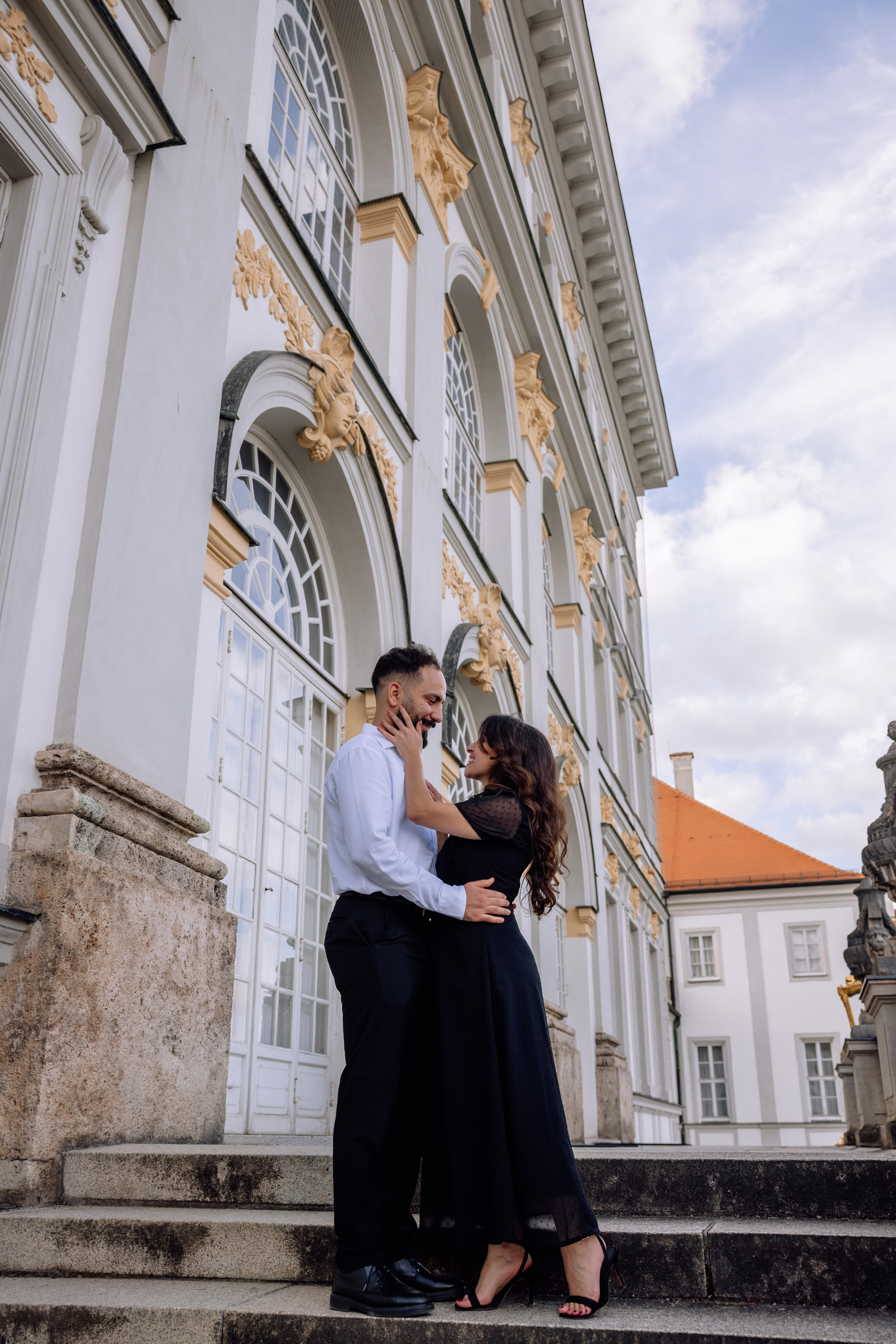 Antrag am Schloss Nymphenburg. Hochzeitsfotograf München Taufe Familienfotograf Tanja Mauke