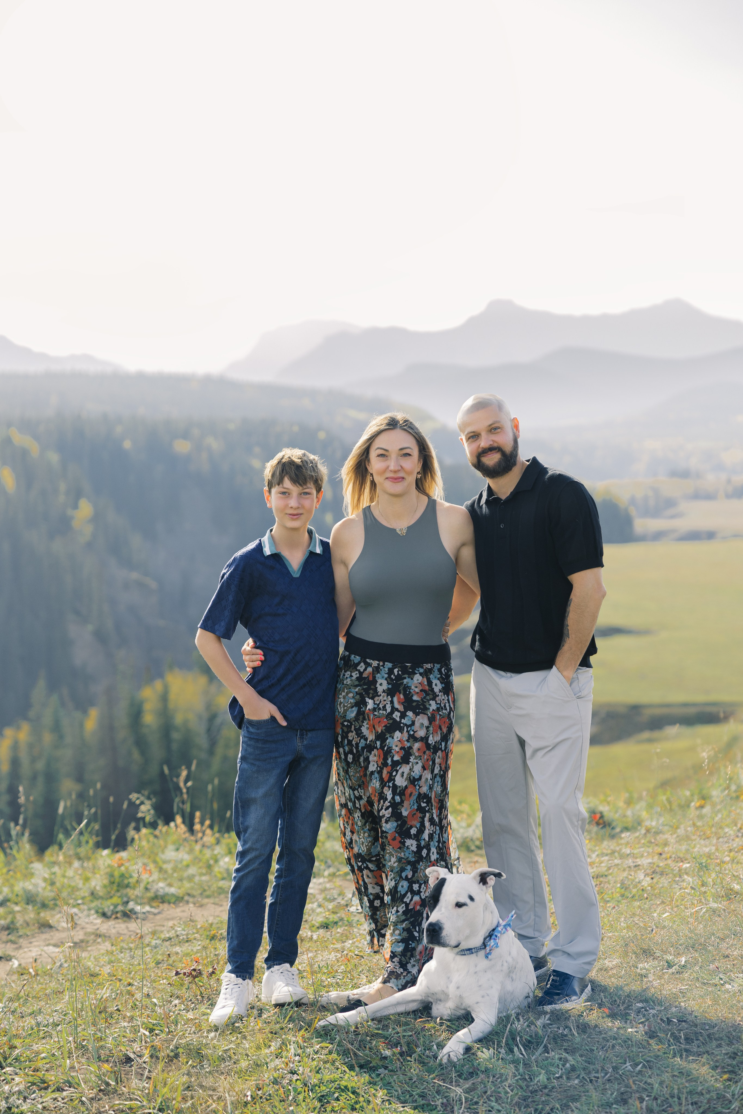 Aleksandra’s family. Home