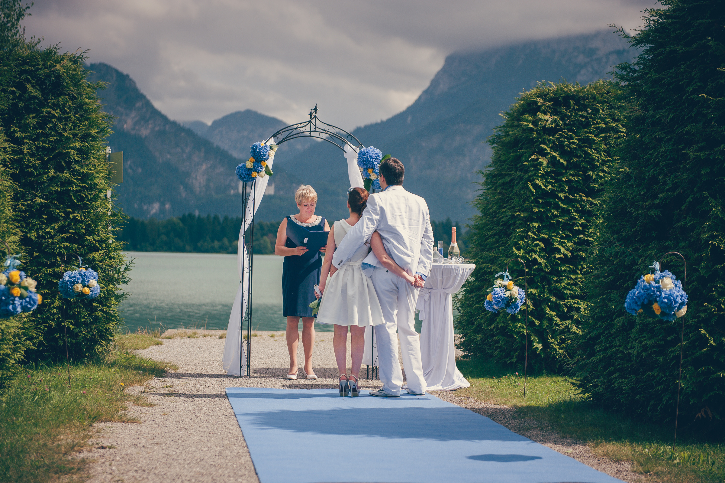 Heiraten bei Schloss Neuschwanstein. Hochzeitsfotograf München - Olga Boyko Hochzeitsreportage