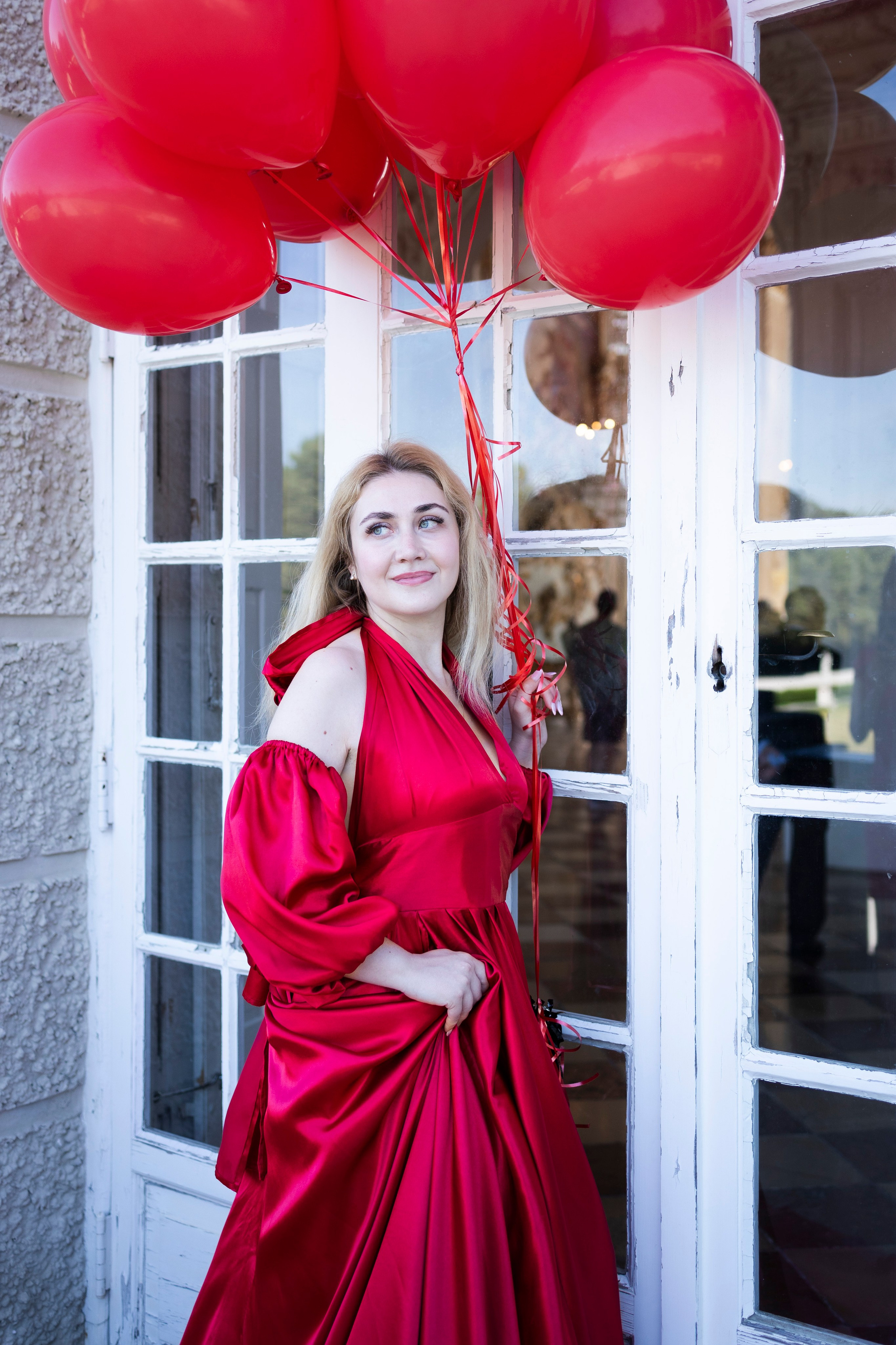 Shopoting with balloons. Photographer in Munich