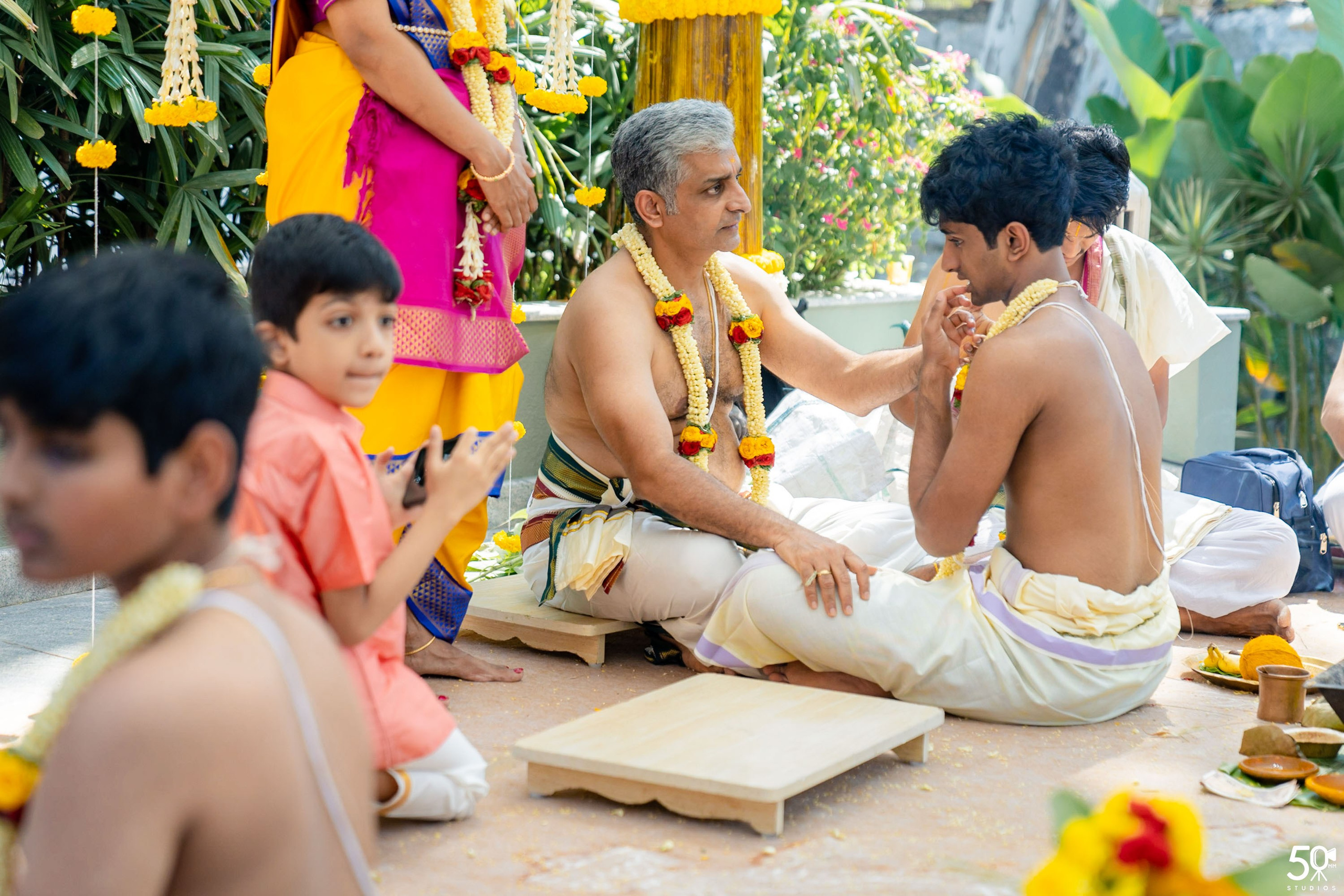 SANJAY AND SAKETH UPANAYANA. 50mm STUDIOS