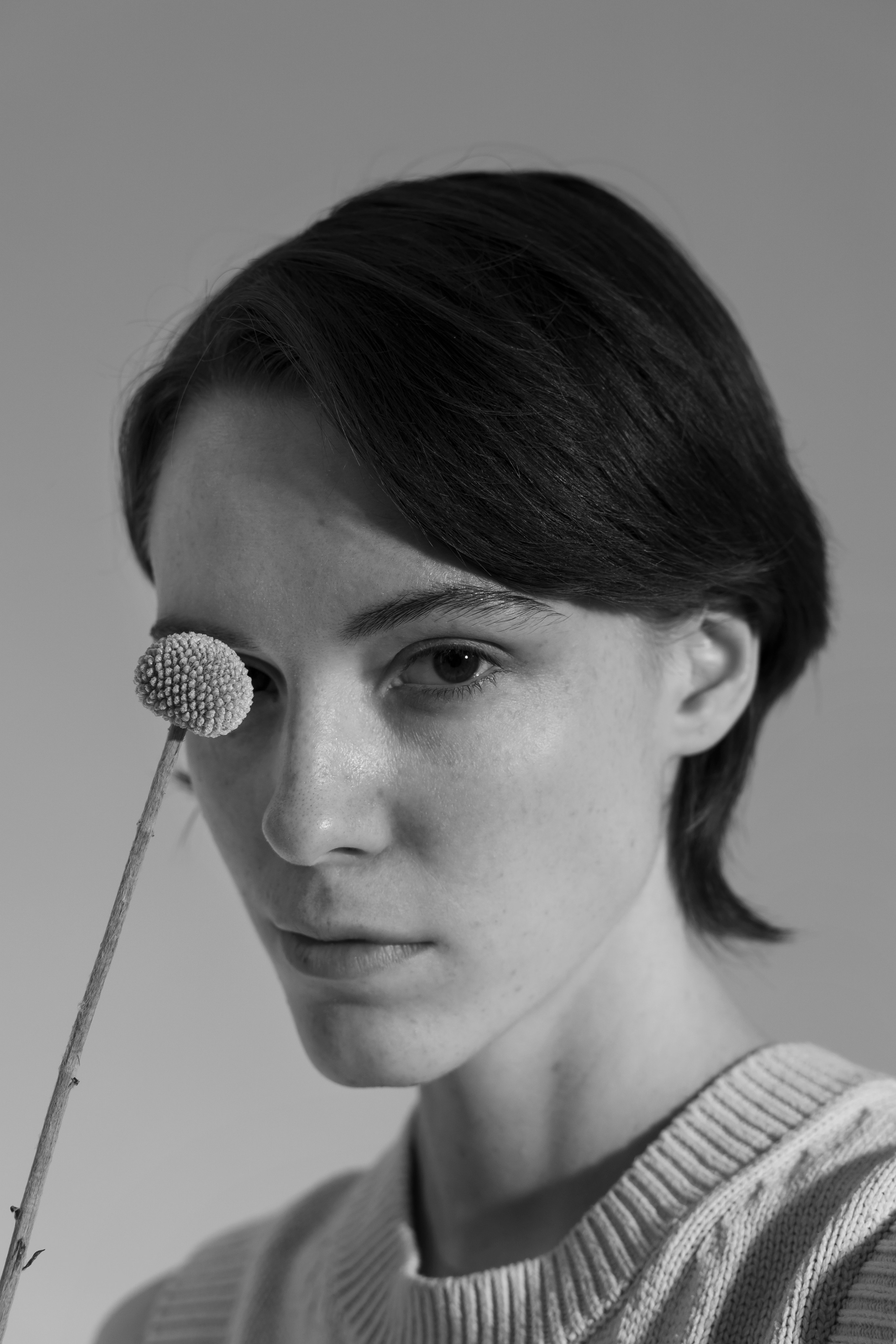 Black & White studio portrait session NYC. Alice Bell — Wedding photographer in New York