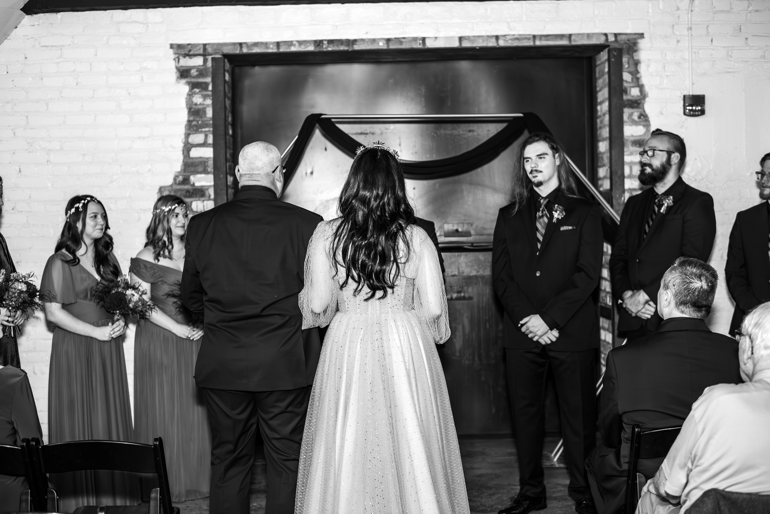 Bold & Dramatic Wedding at The Paper Mill on The Landing | Fort Wayne Wedding Photographer. Alexandria Danielle Photography | Fort Wayne & Indianapolis Wedding Photographer