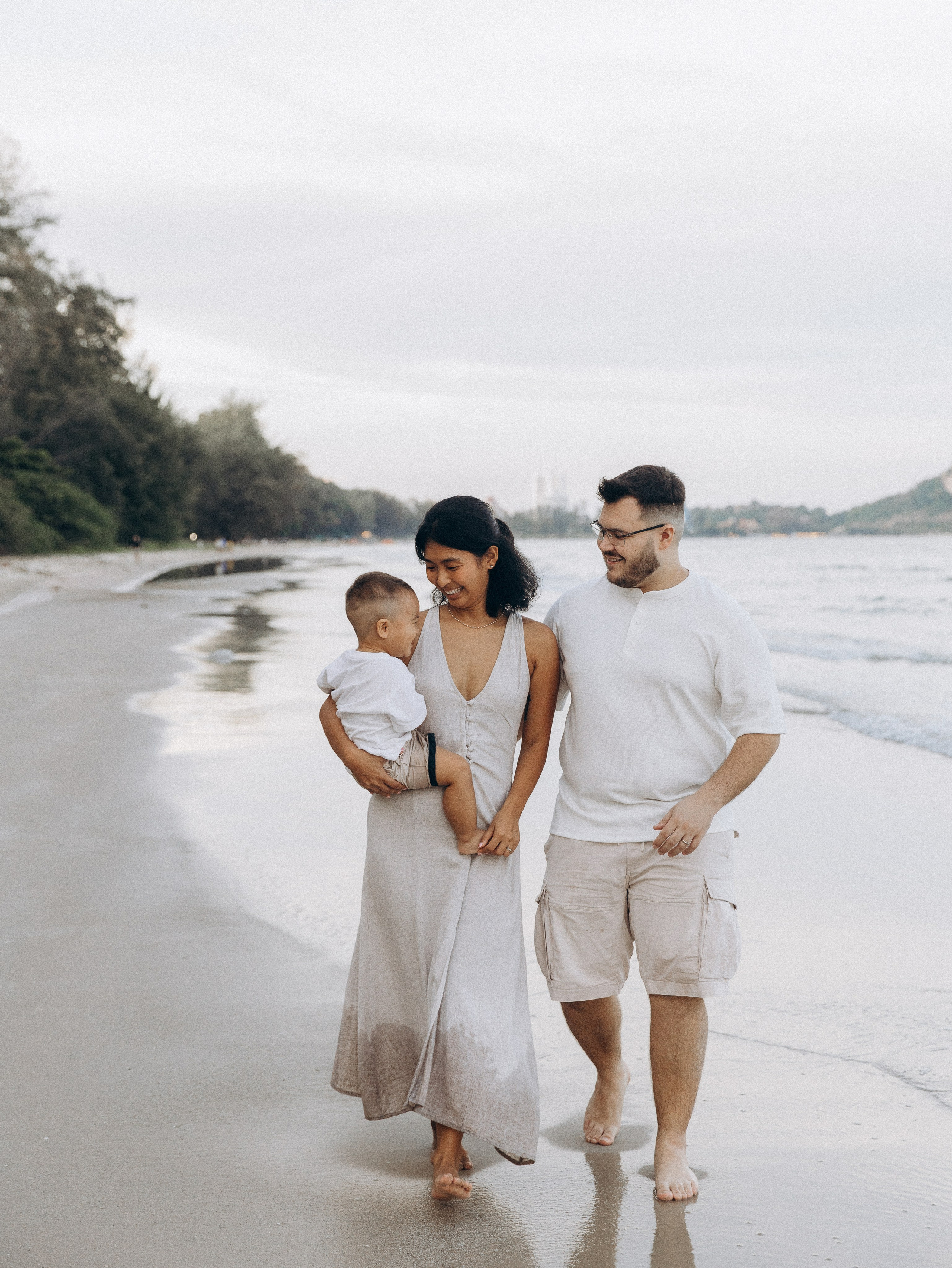 At the beach. Family and wedding photographer in Bangkok, Thailand